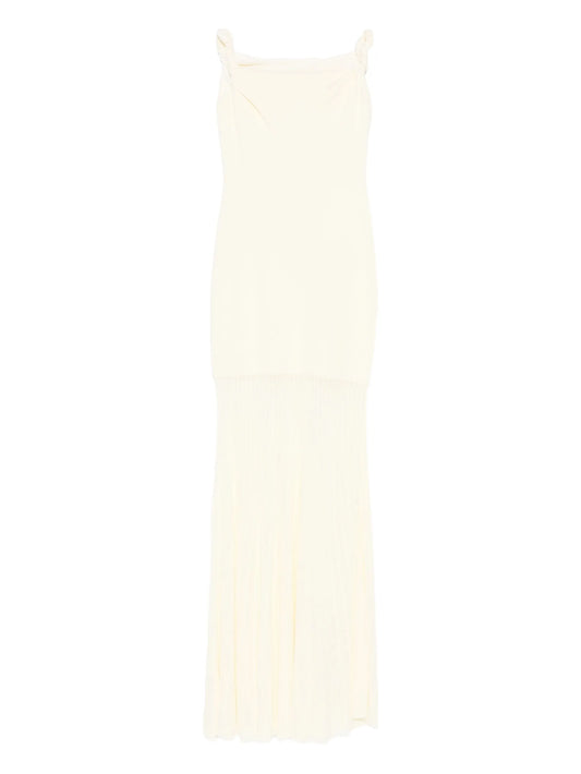 Elia off-shouder twist maxi dress