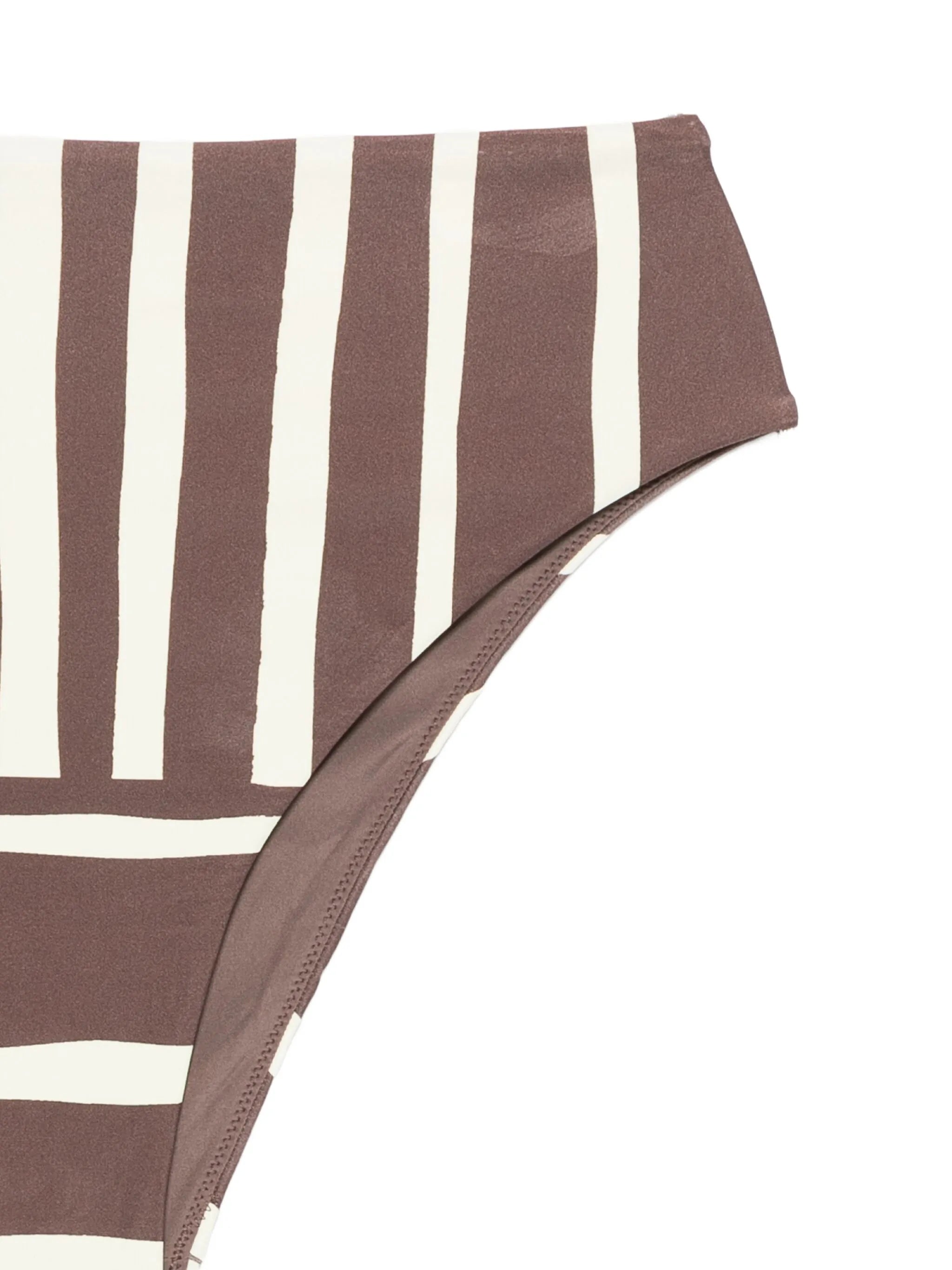Linocut striped bikini bottom