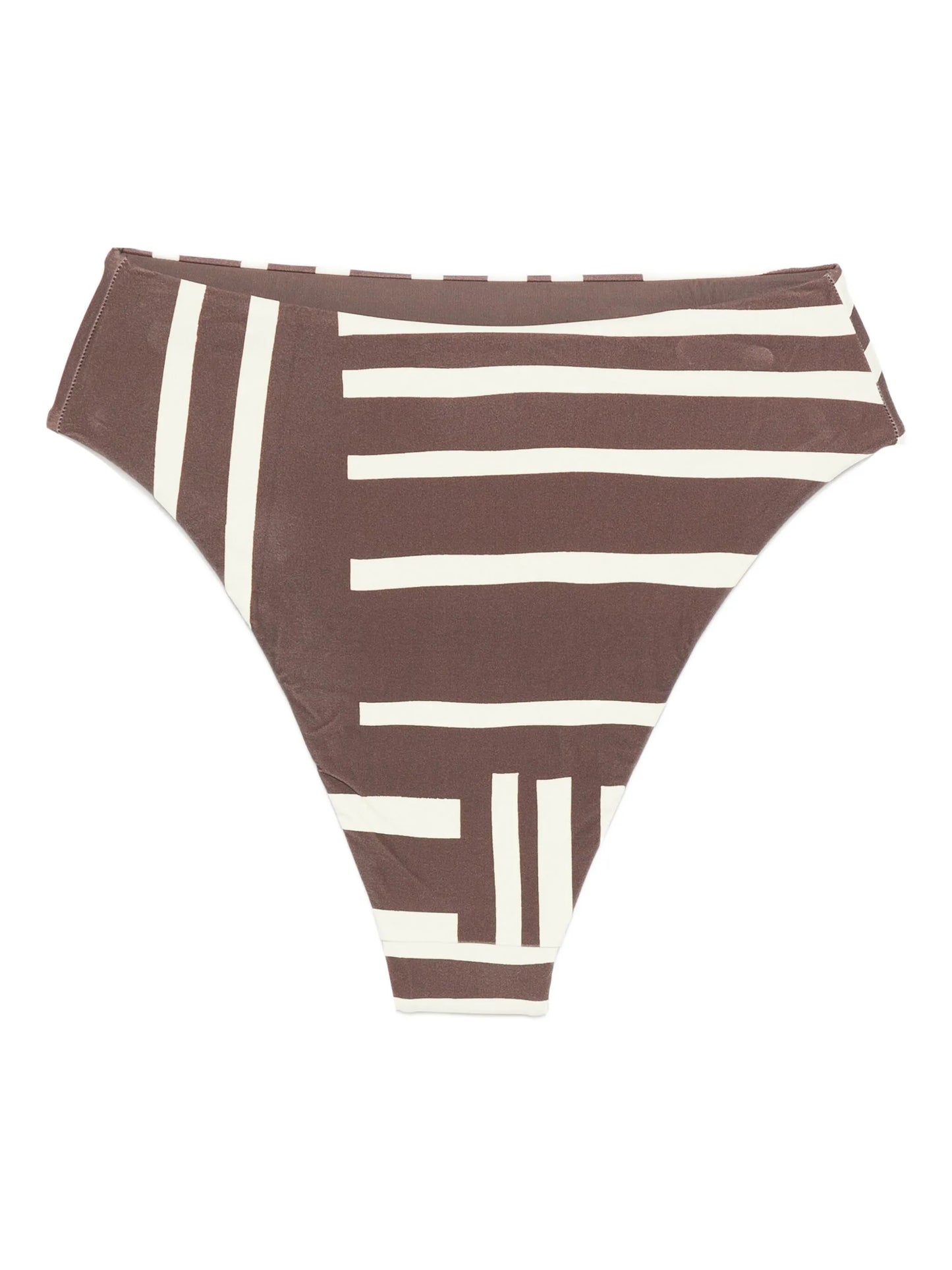 Linocut striped bikini bottom