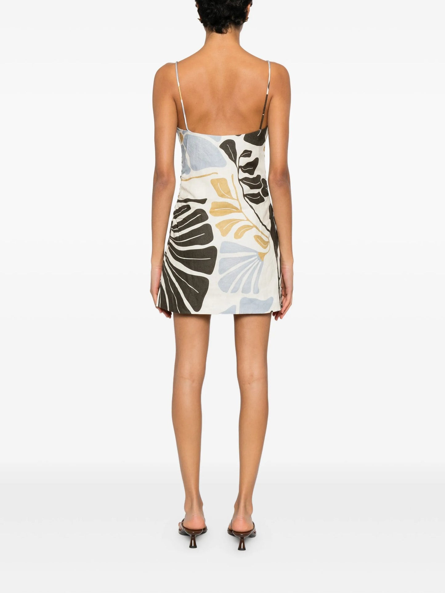 Lola square-neck mini dress