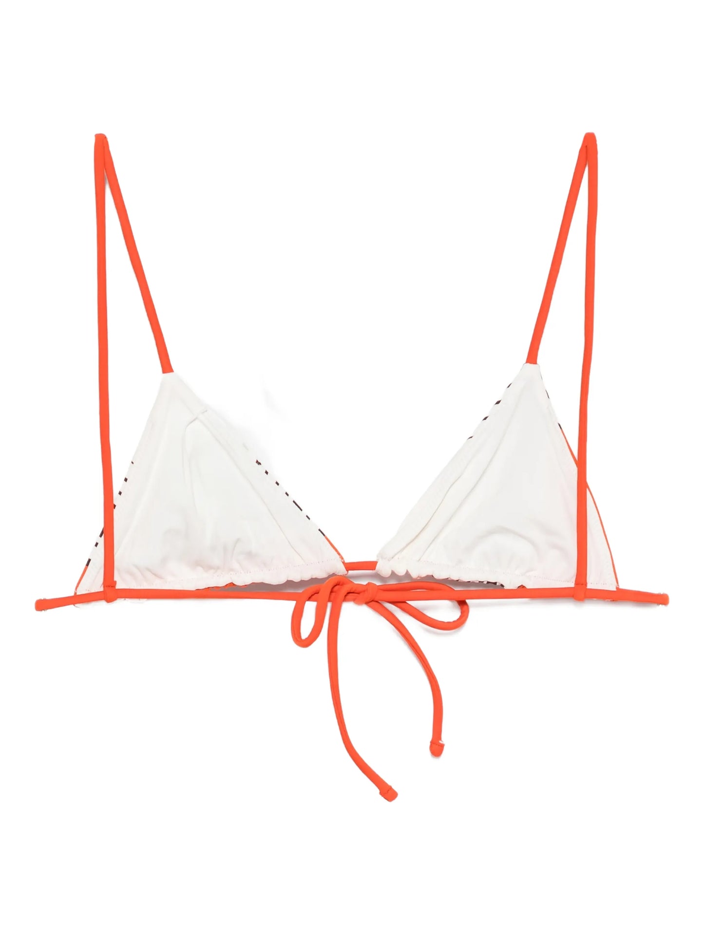 Destino striped-pattern triangle bikini top