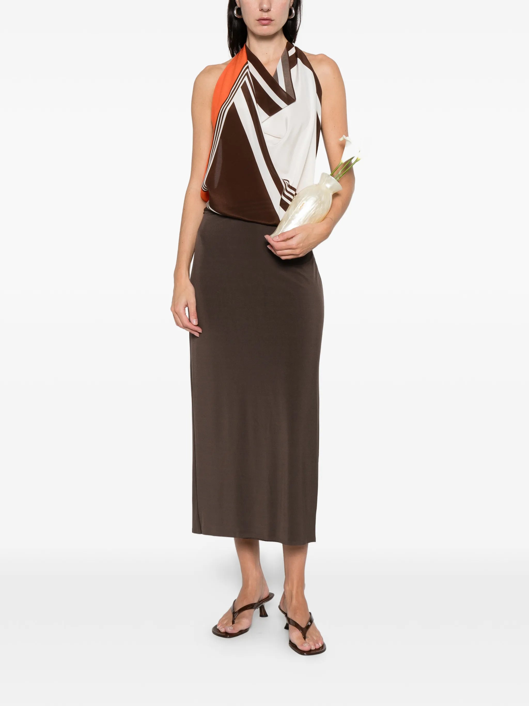 Destino Scarf halterneck top