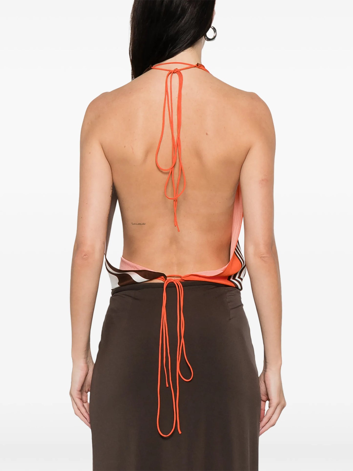 Destino Scarf halterneck top