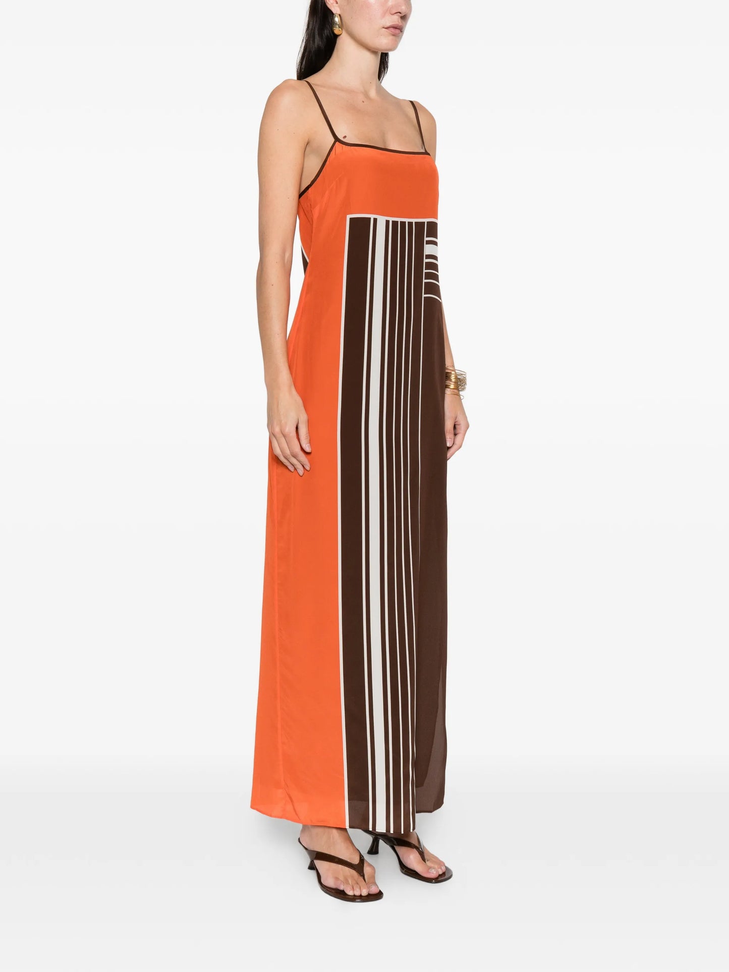 Destino striped maxi dress