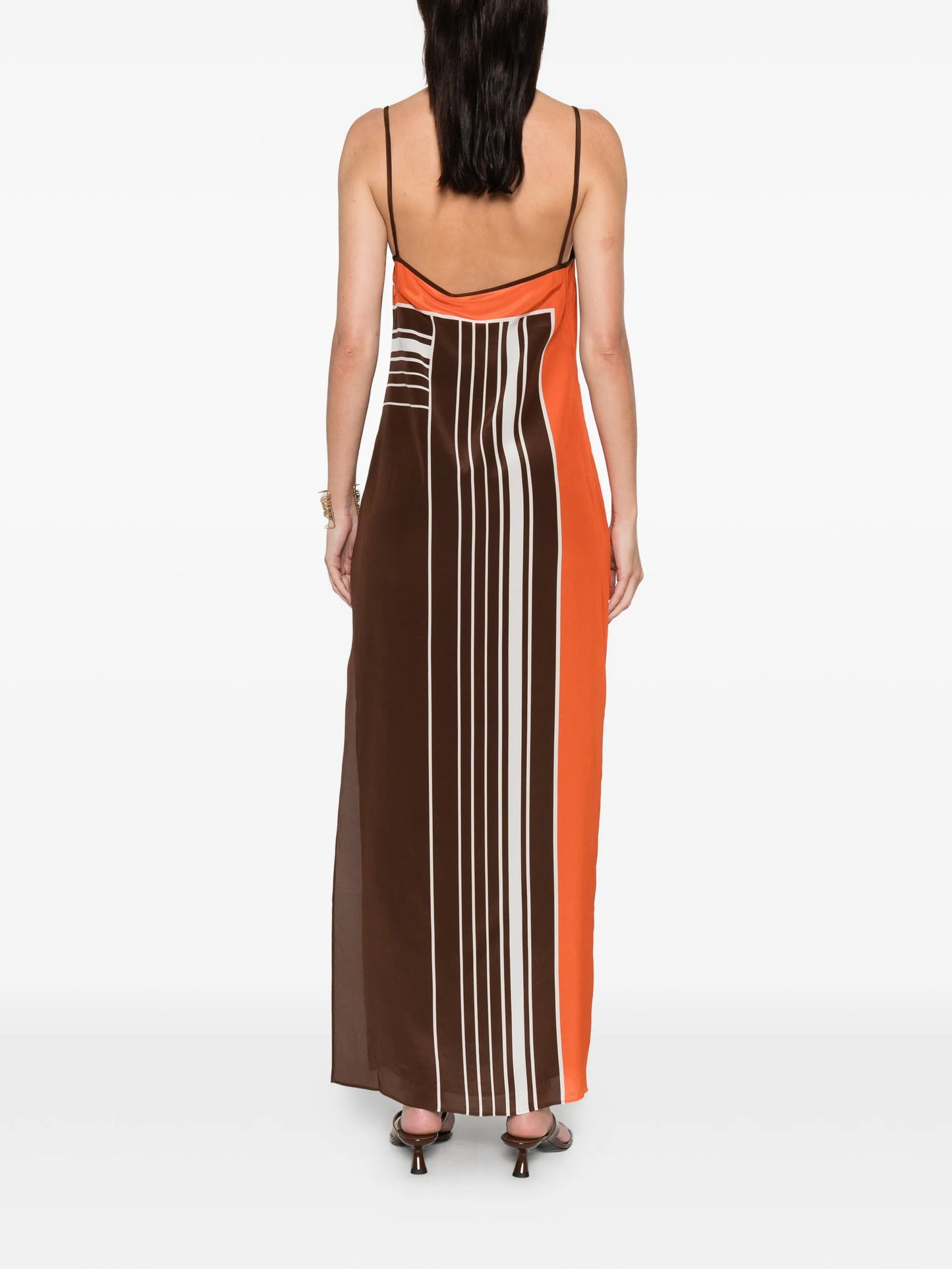 Destino striped maxi dress