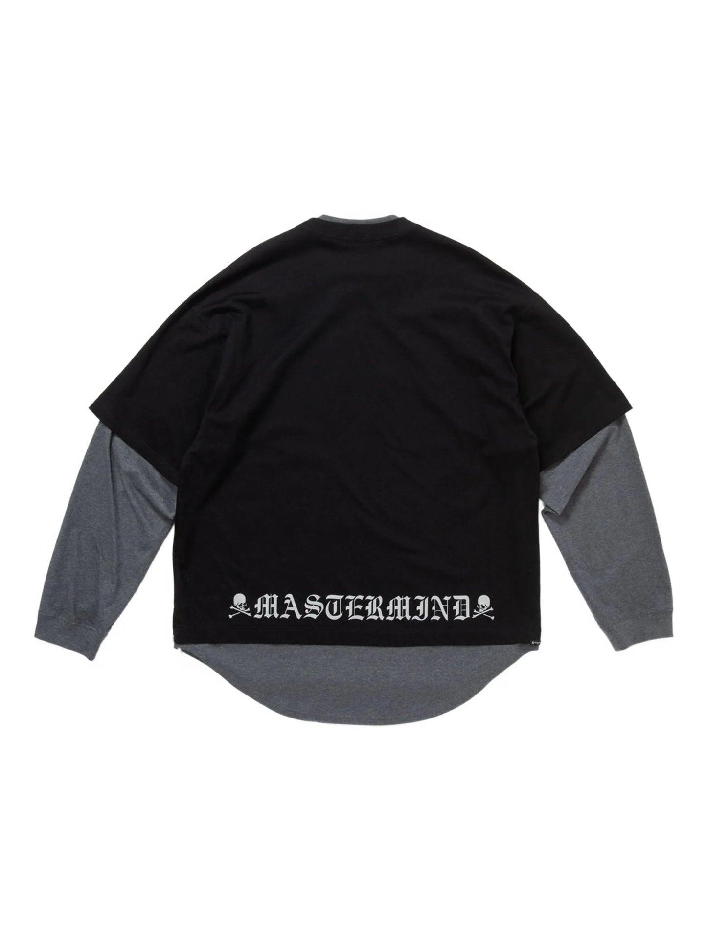 layered skull t-shirt
