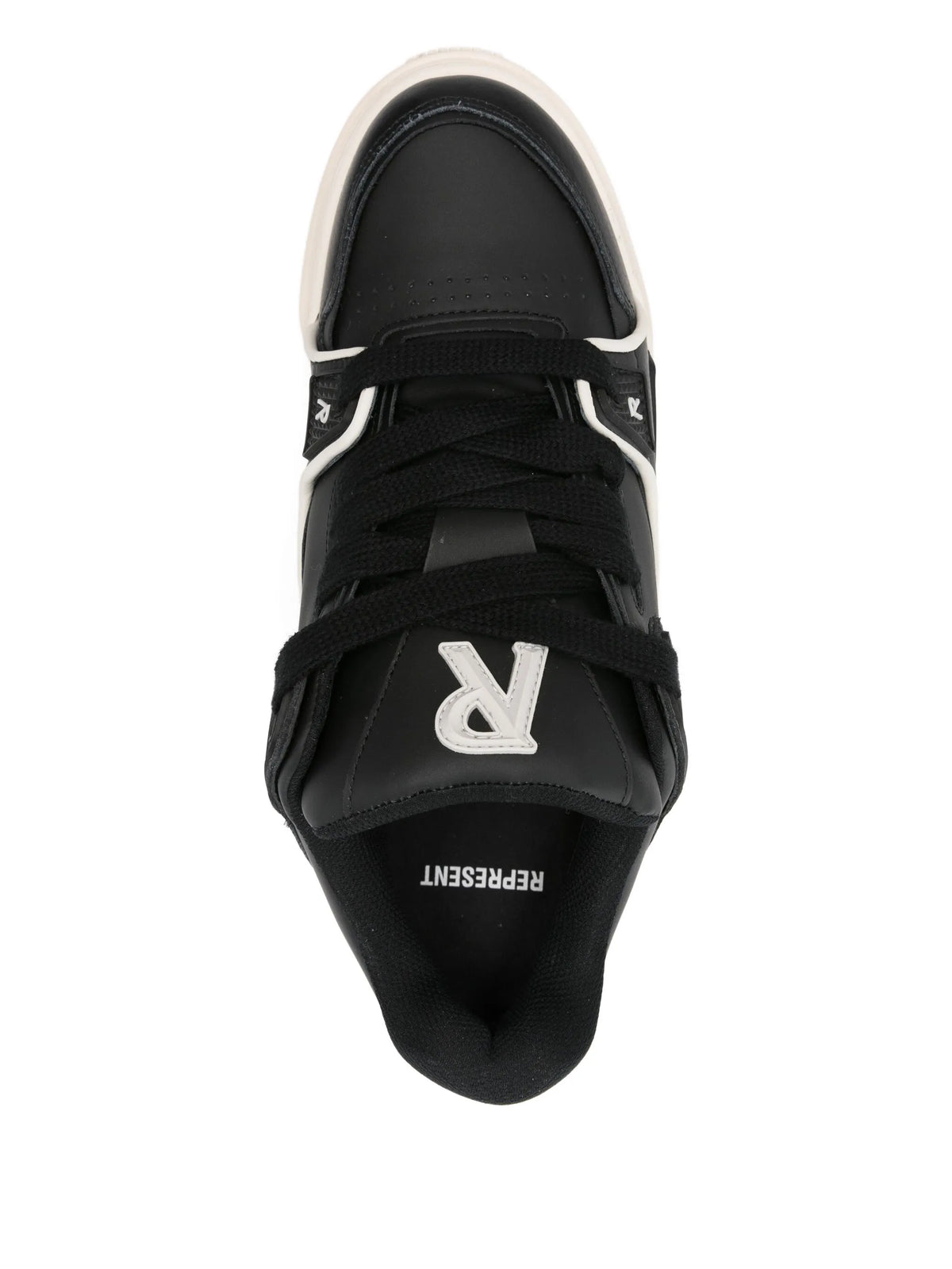leather panelled low-tops sneakers
