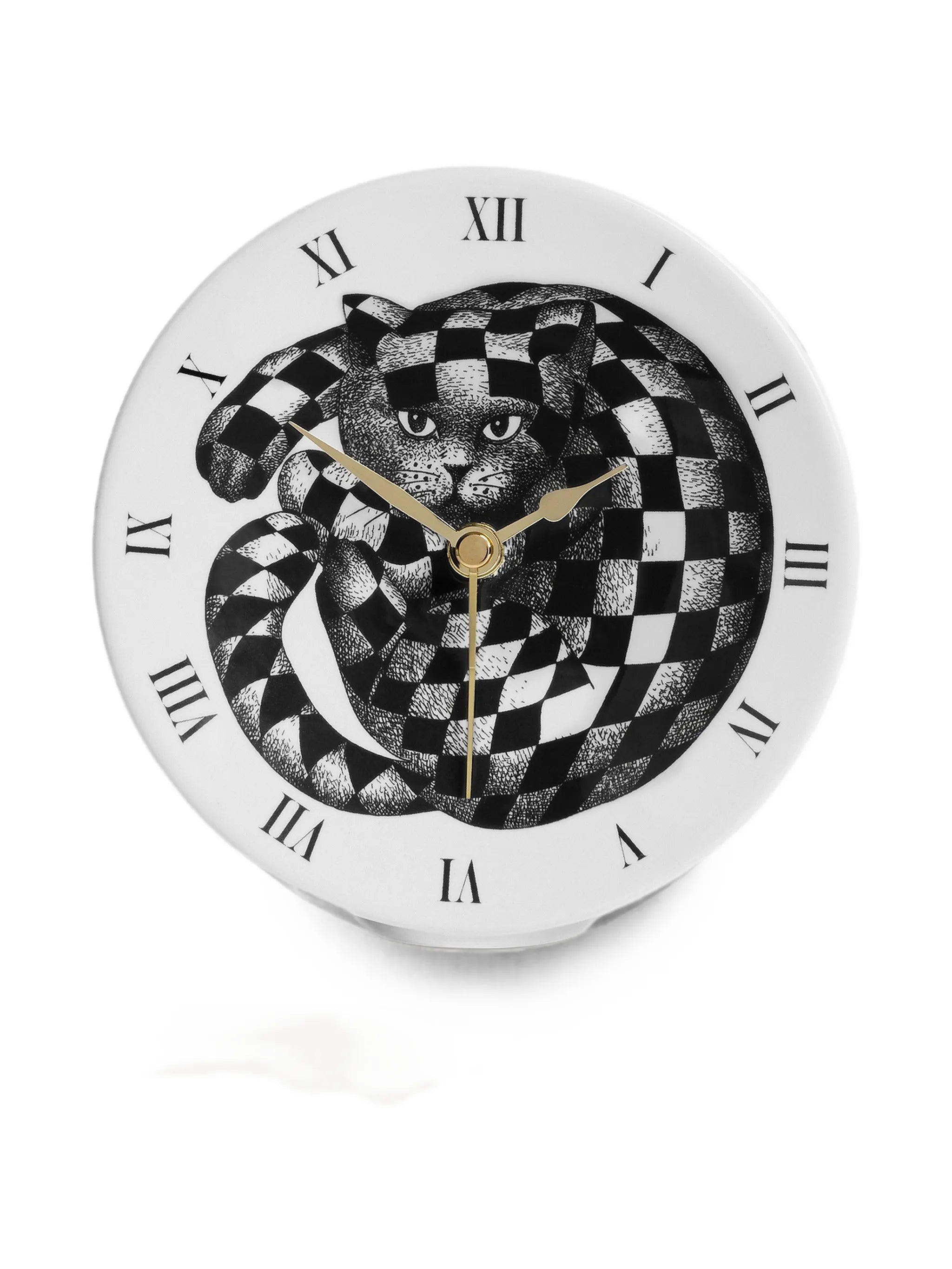 cat-print clock