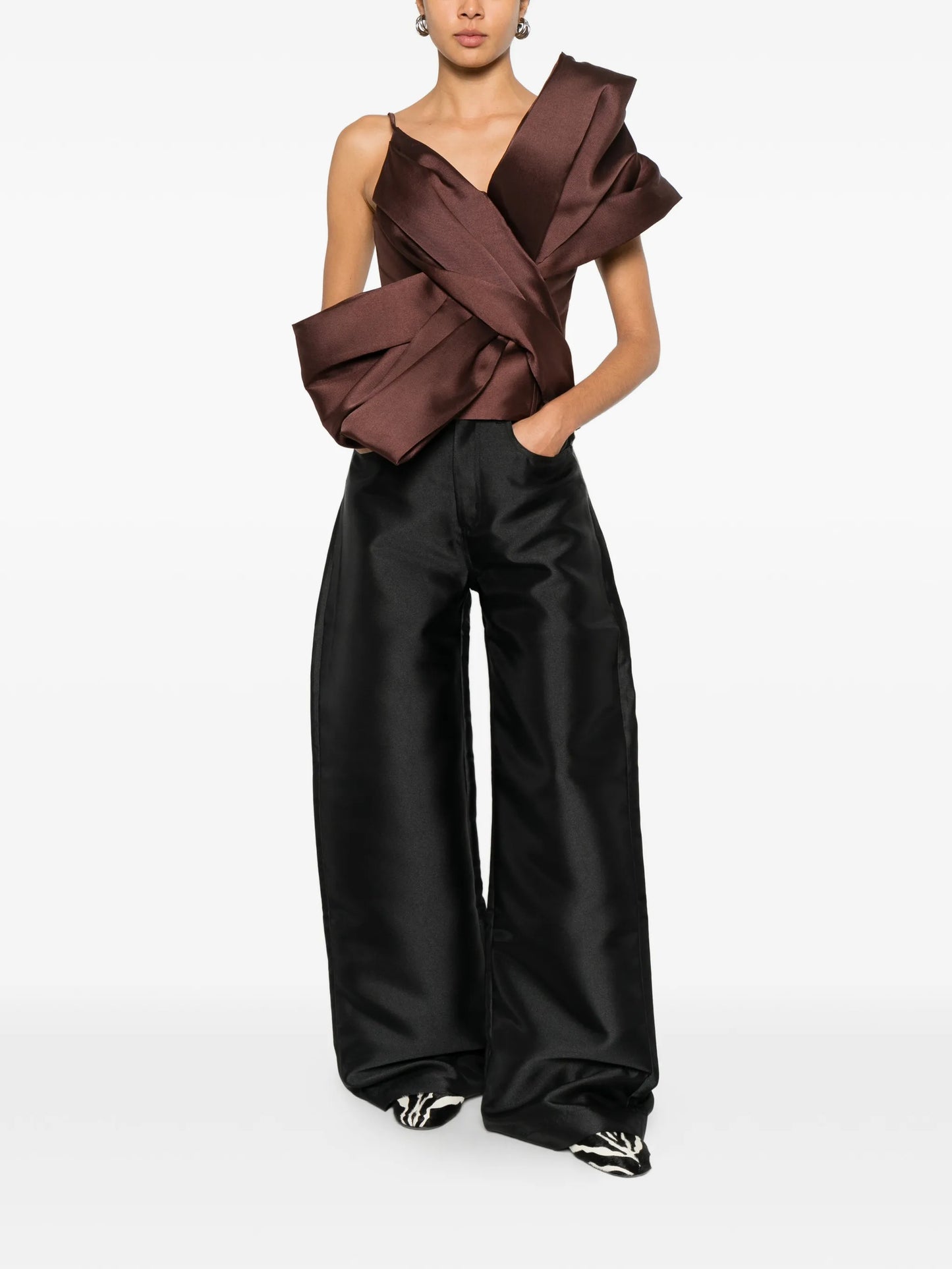 satin trousers