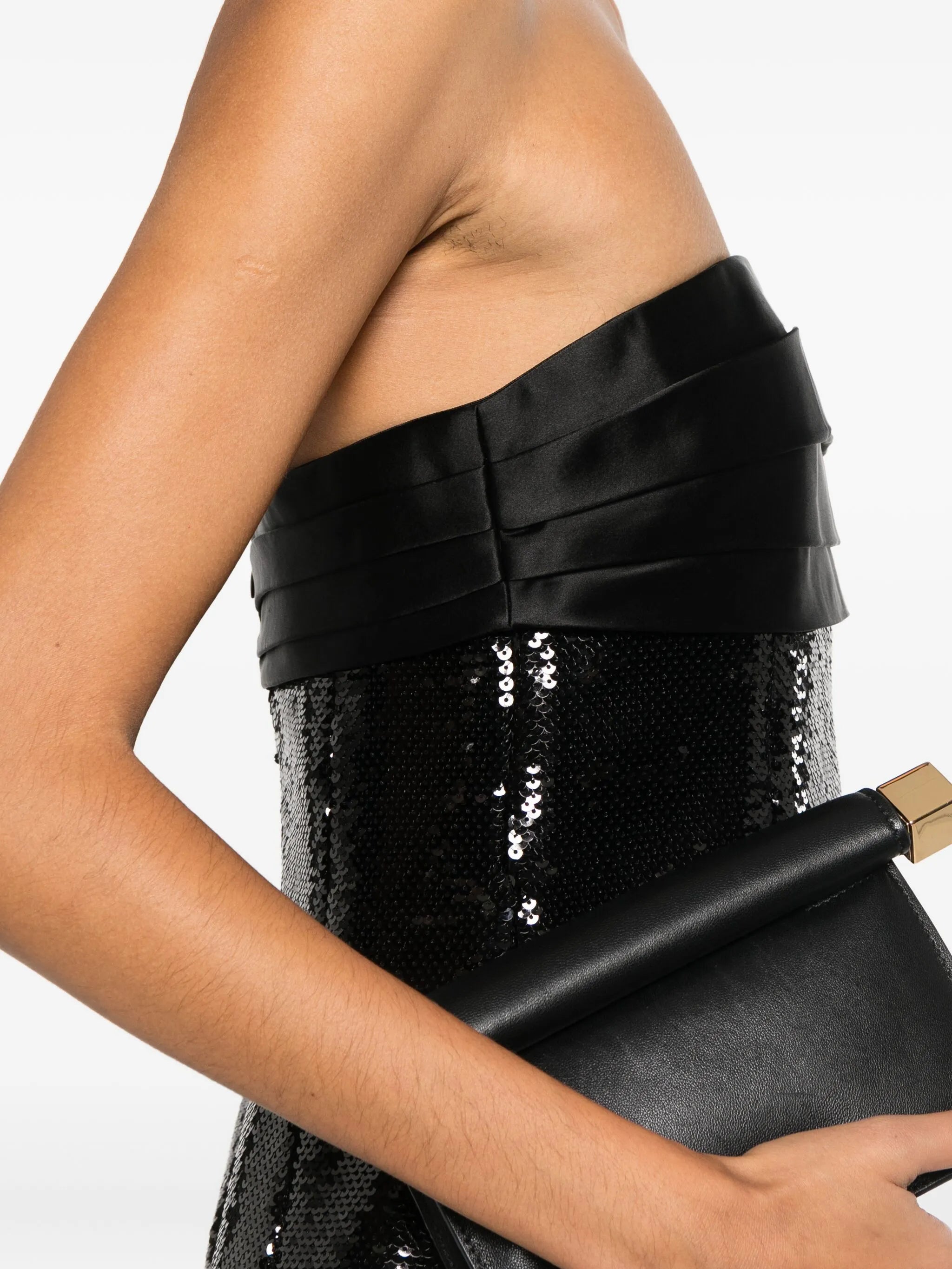 Chentari sequin strapless mini dress