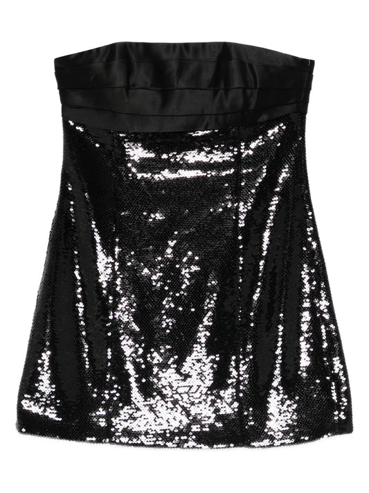 Chentari sequin strapless mini dress
