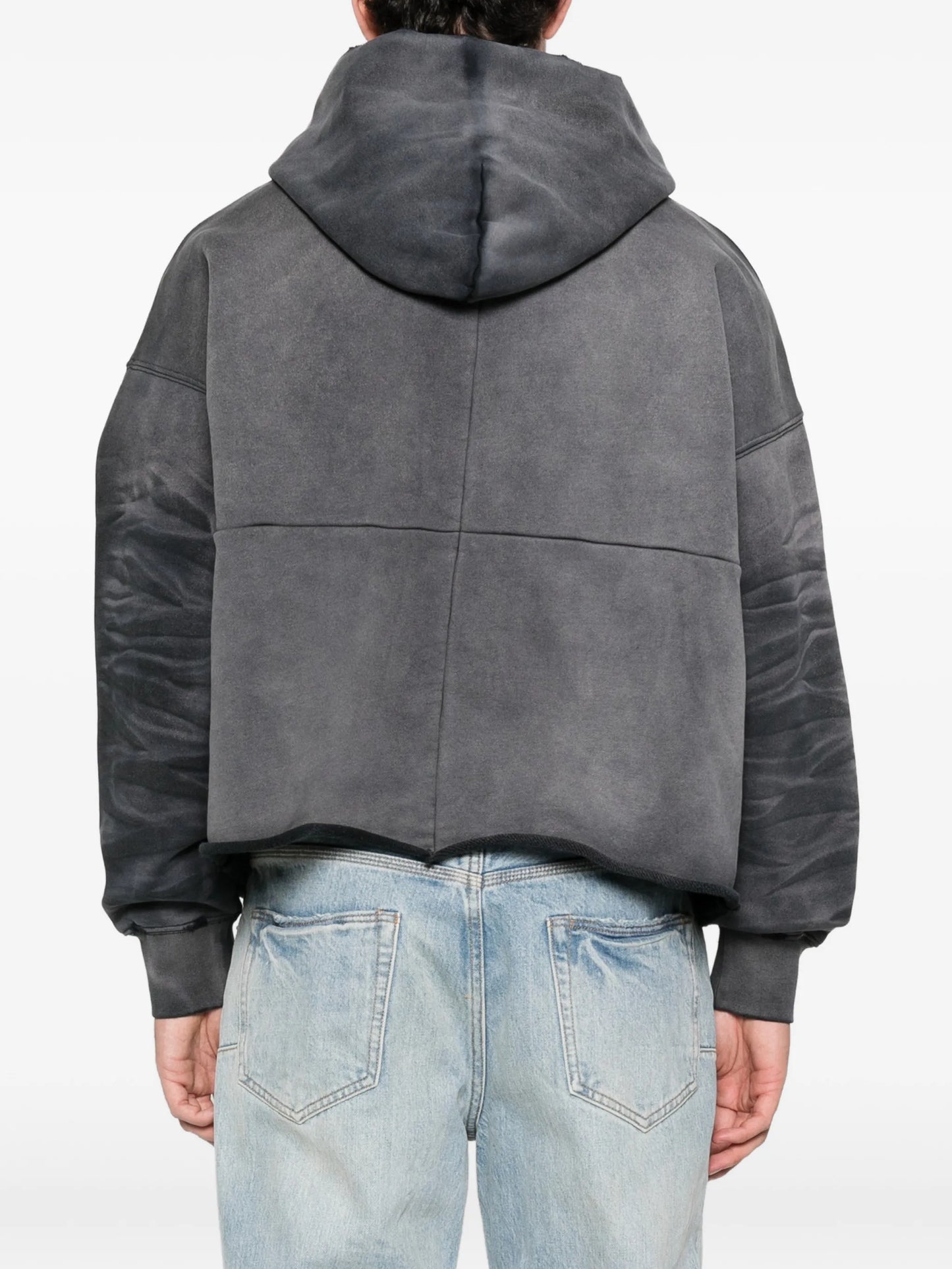 embellished hooded fleece hoodie