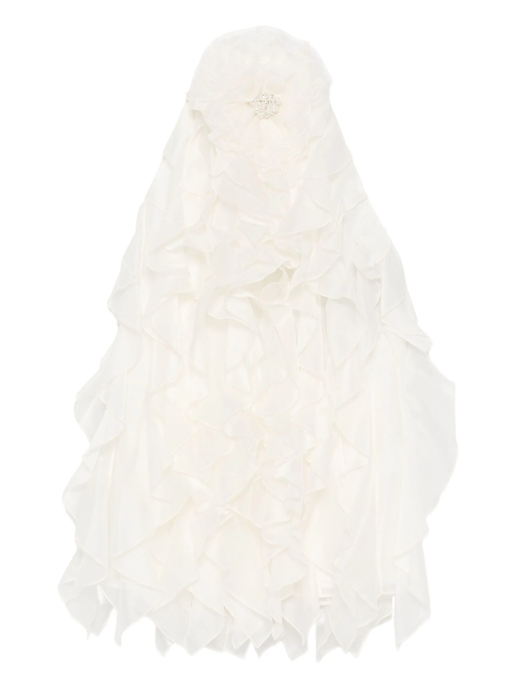 Arina ruffled flower mini dress