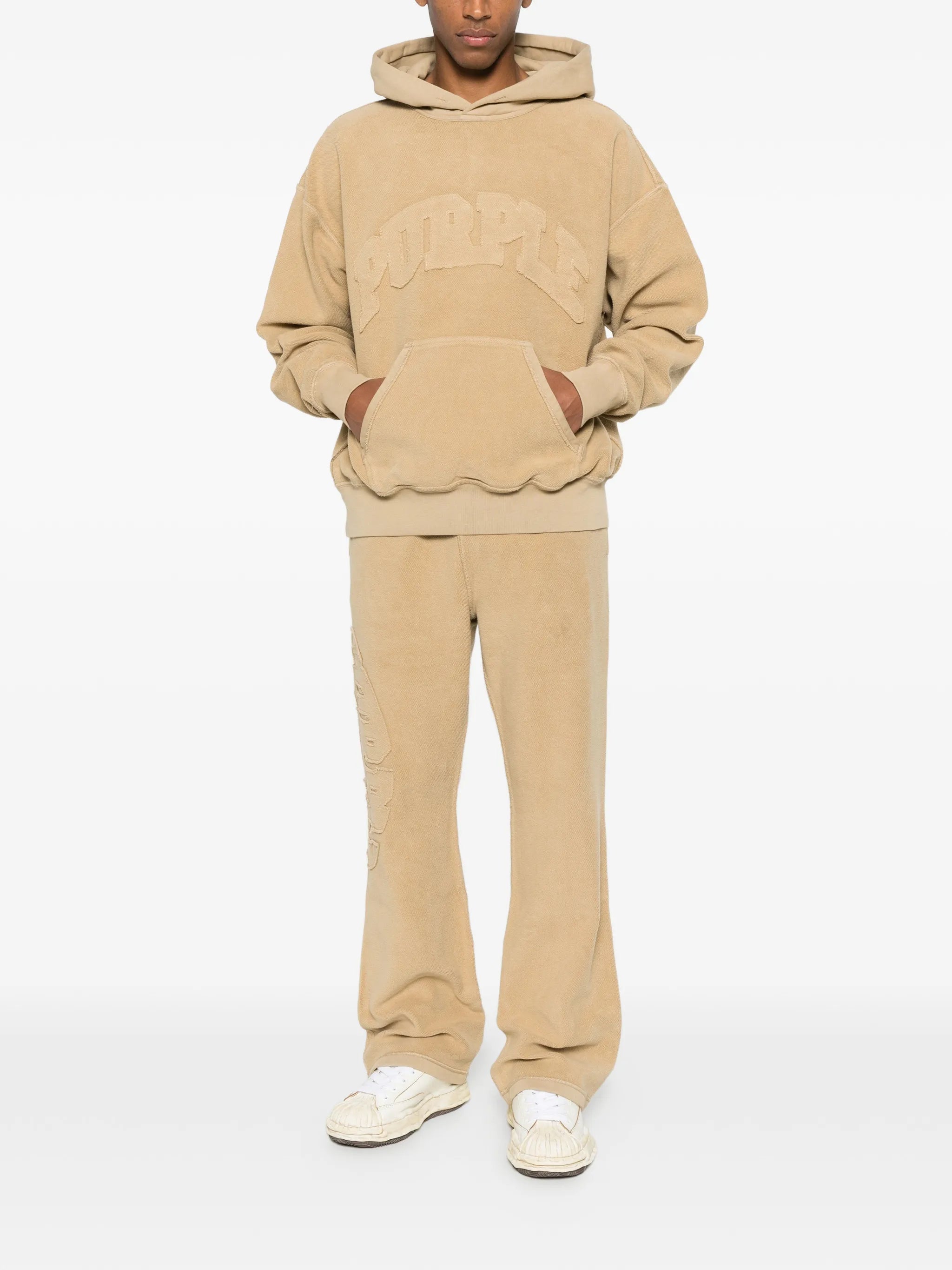 elasticated-waistband track pants