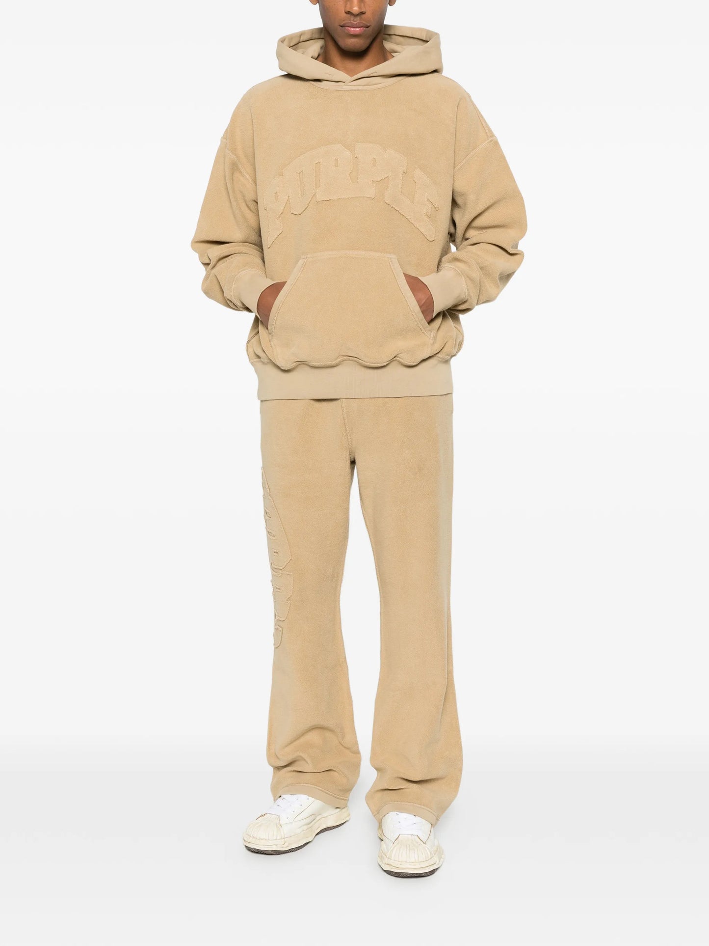 elasticated-waistband track pants