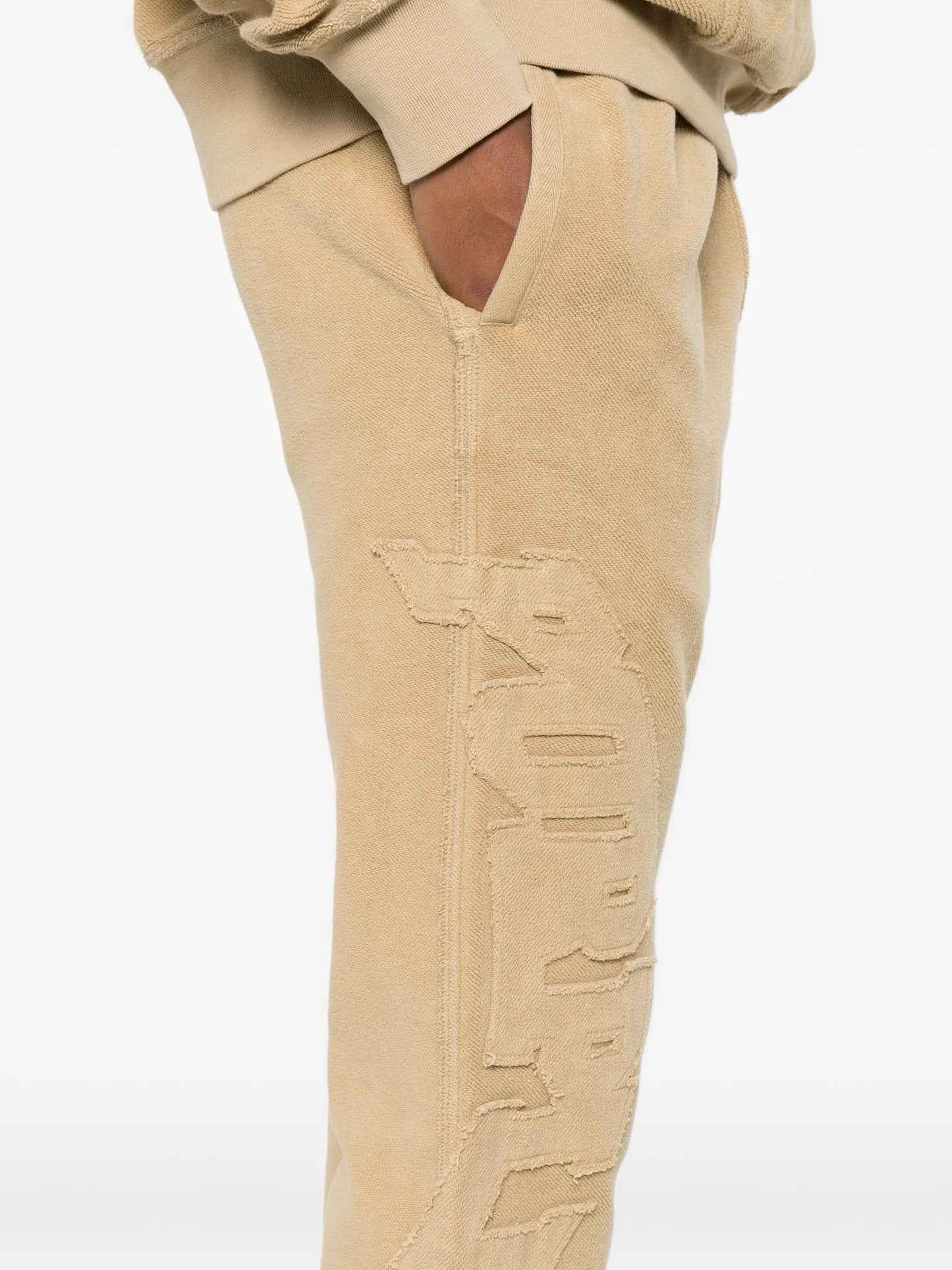 elasticated-waistband track pants