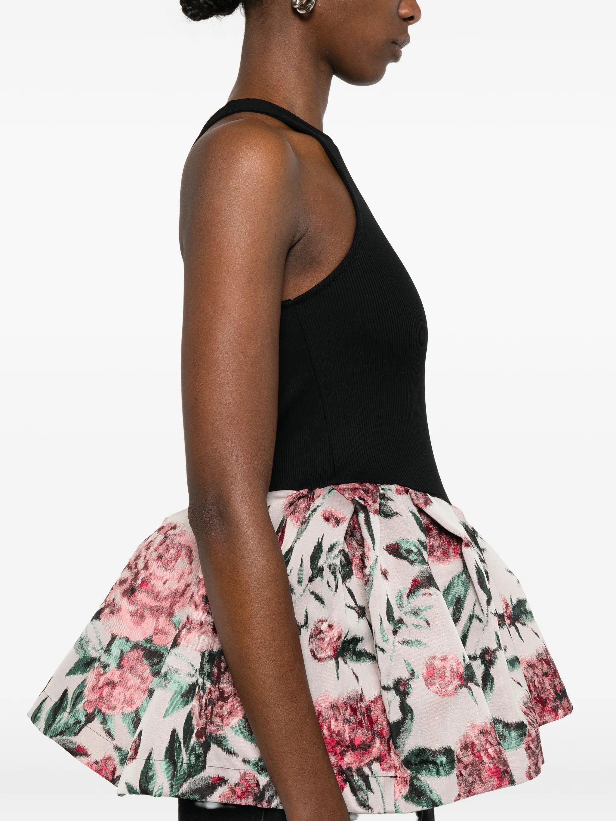 brocade peplum blouse