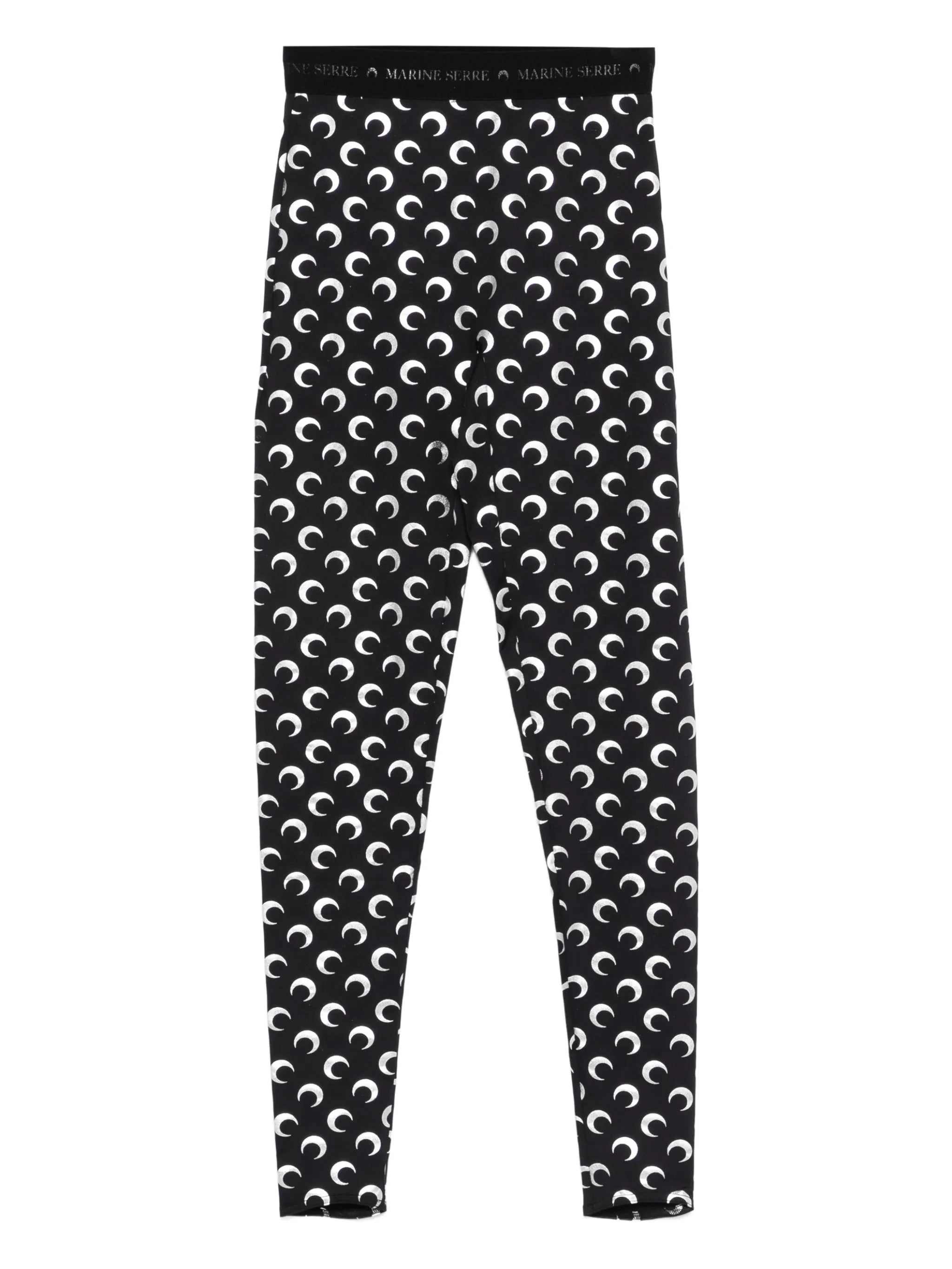 moon foil printed jersey legging