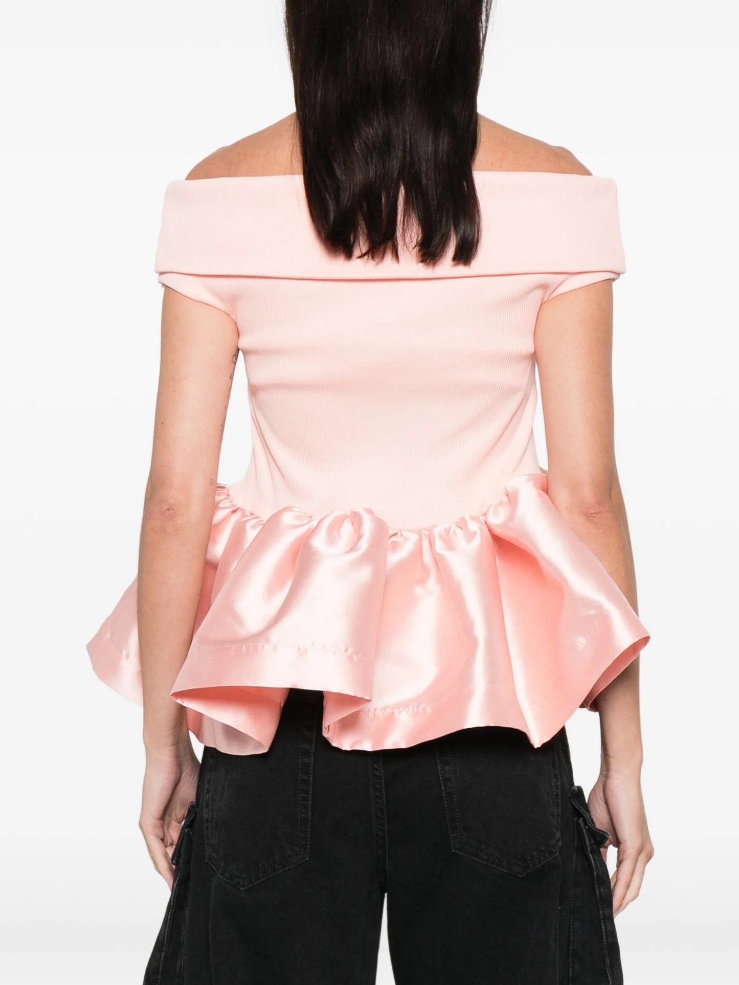 off-shoulder peplum top