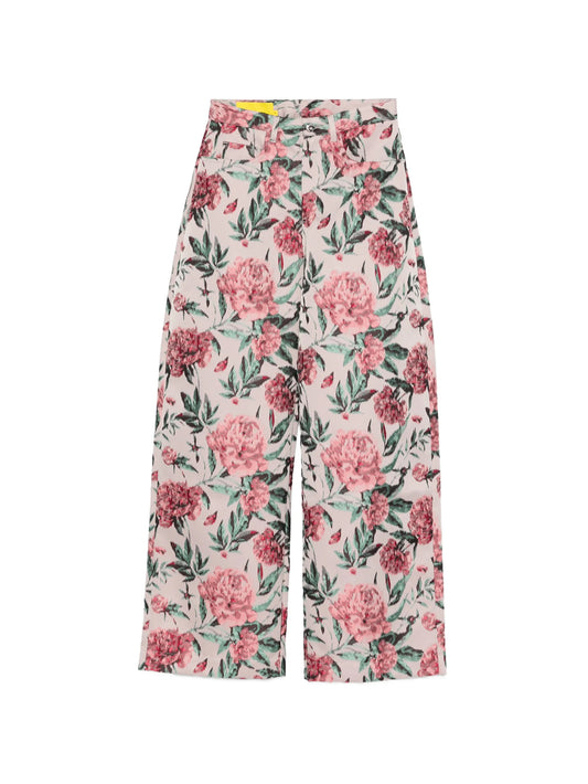 floral brocade trousers