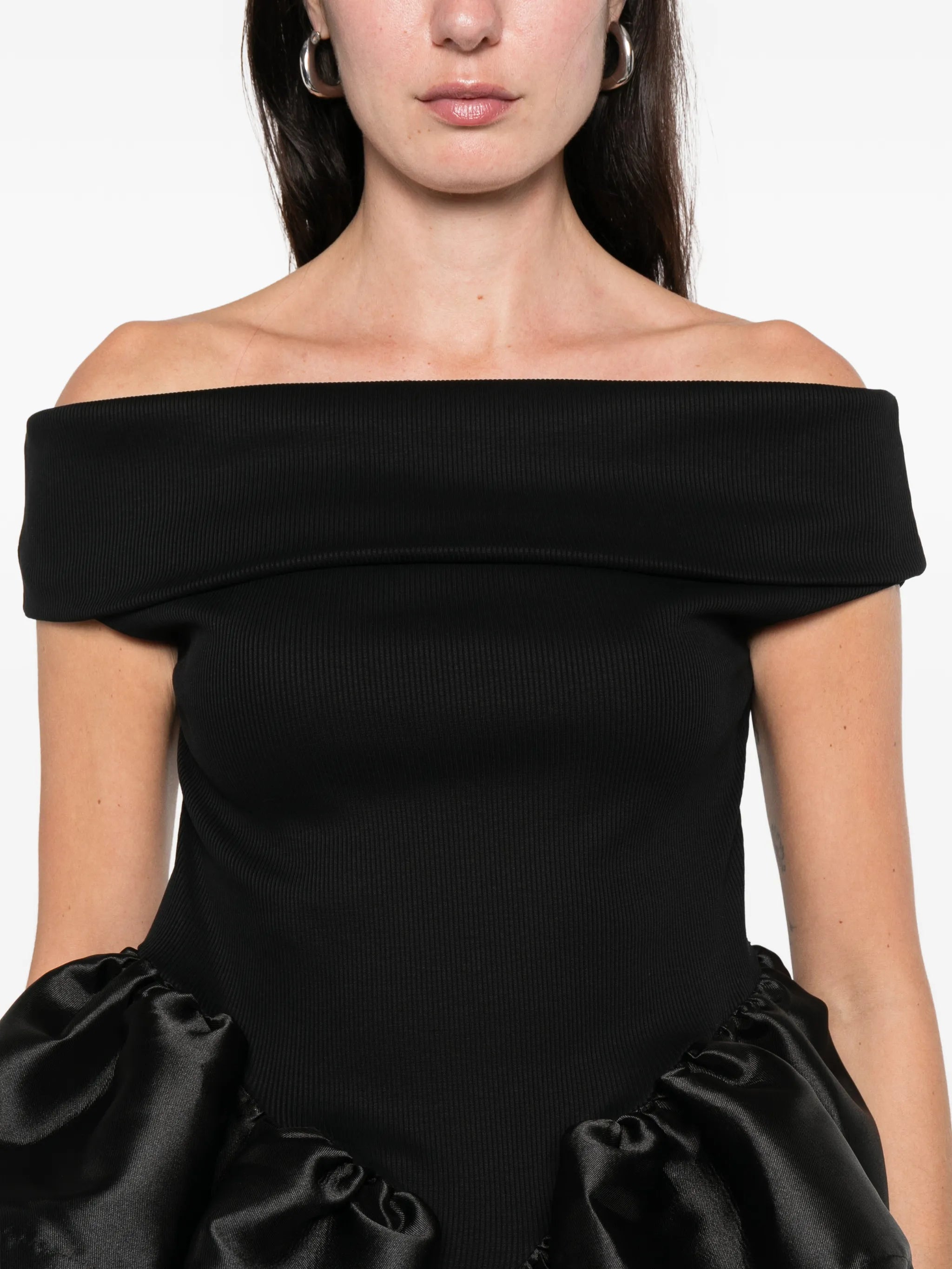 off-shoulder peplum top