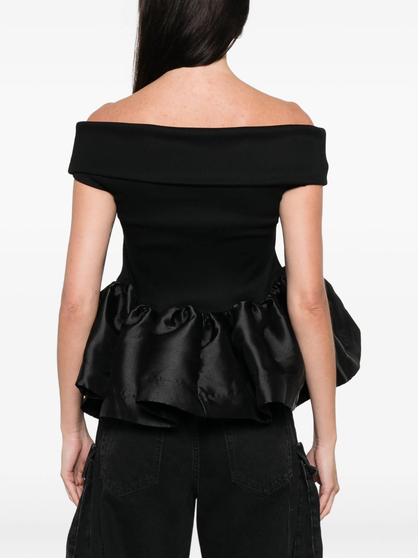 off-shoulder peplum top
