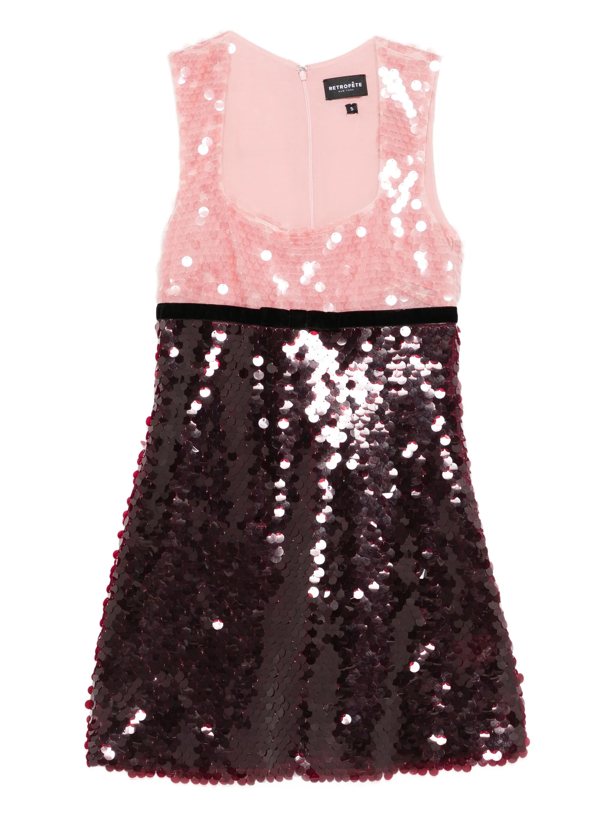 Amethyst sequin mini dress