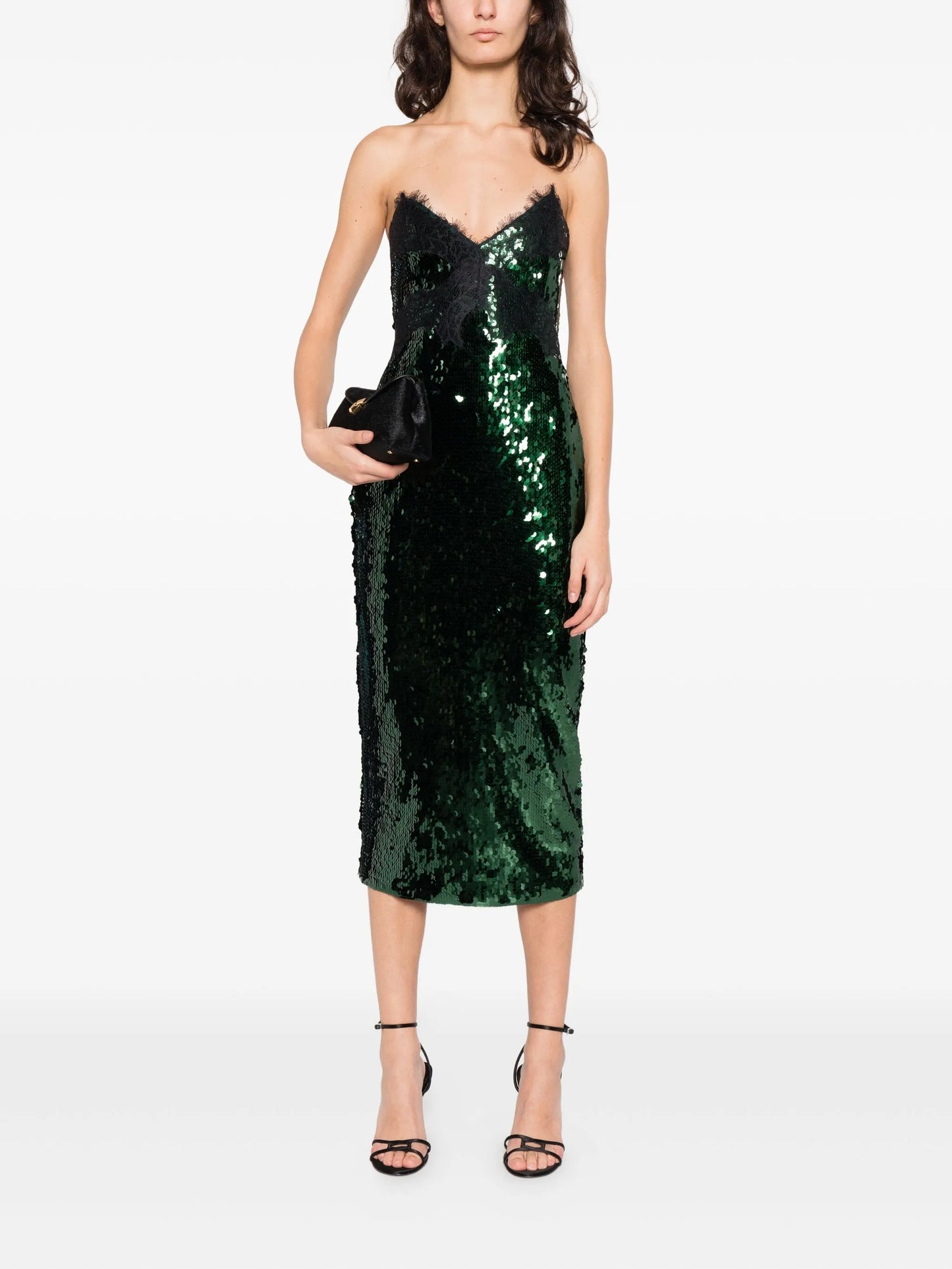 Ellen sequin lace midi dress