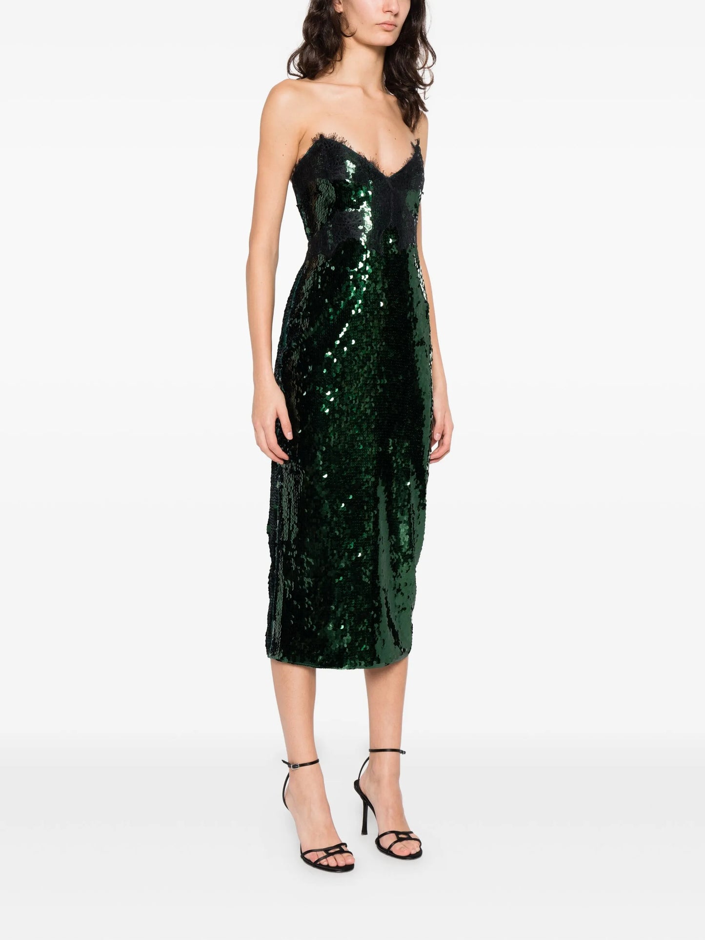 Ellen sequin lace midi dress