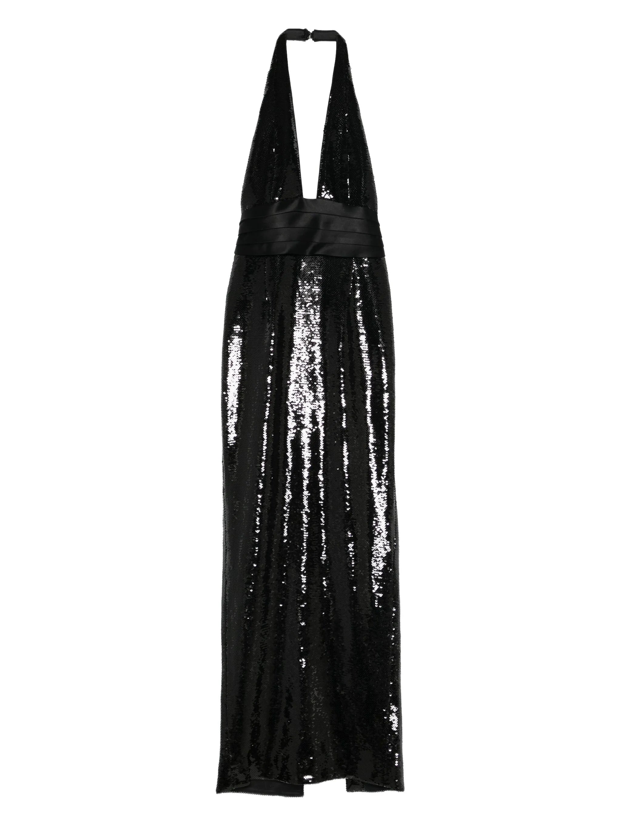 Kelsie sequin halterneck maxi dress