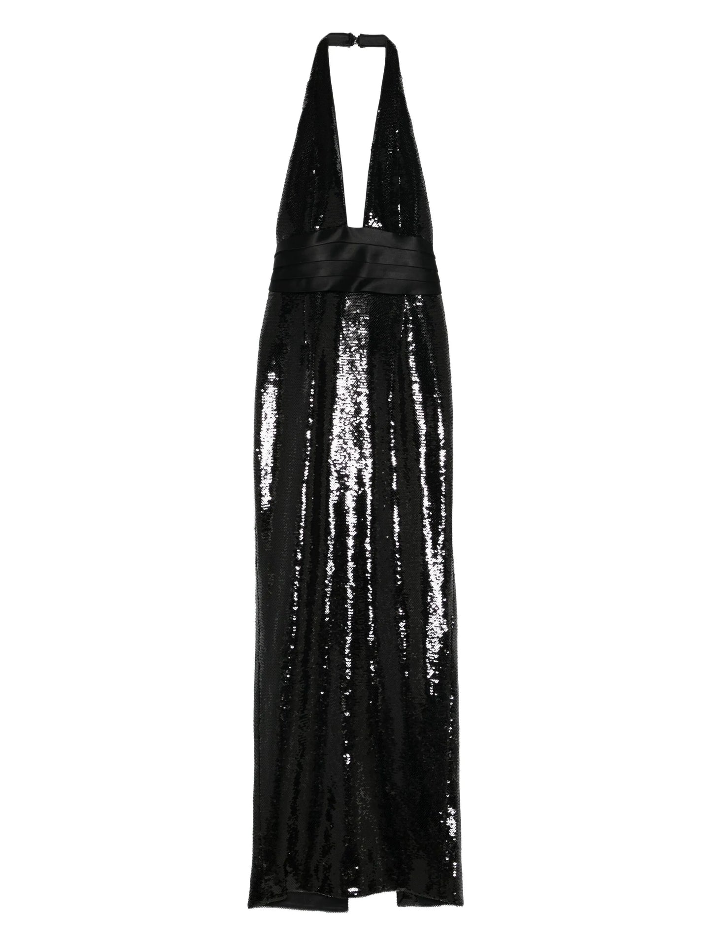 Kelsie sequin halterneck maxi dress