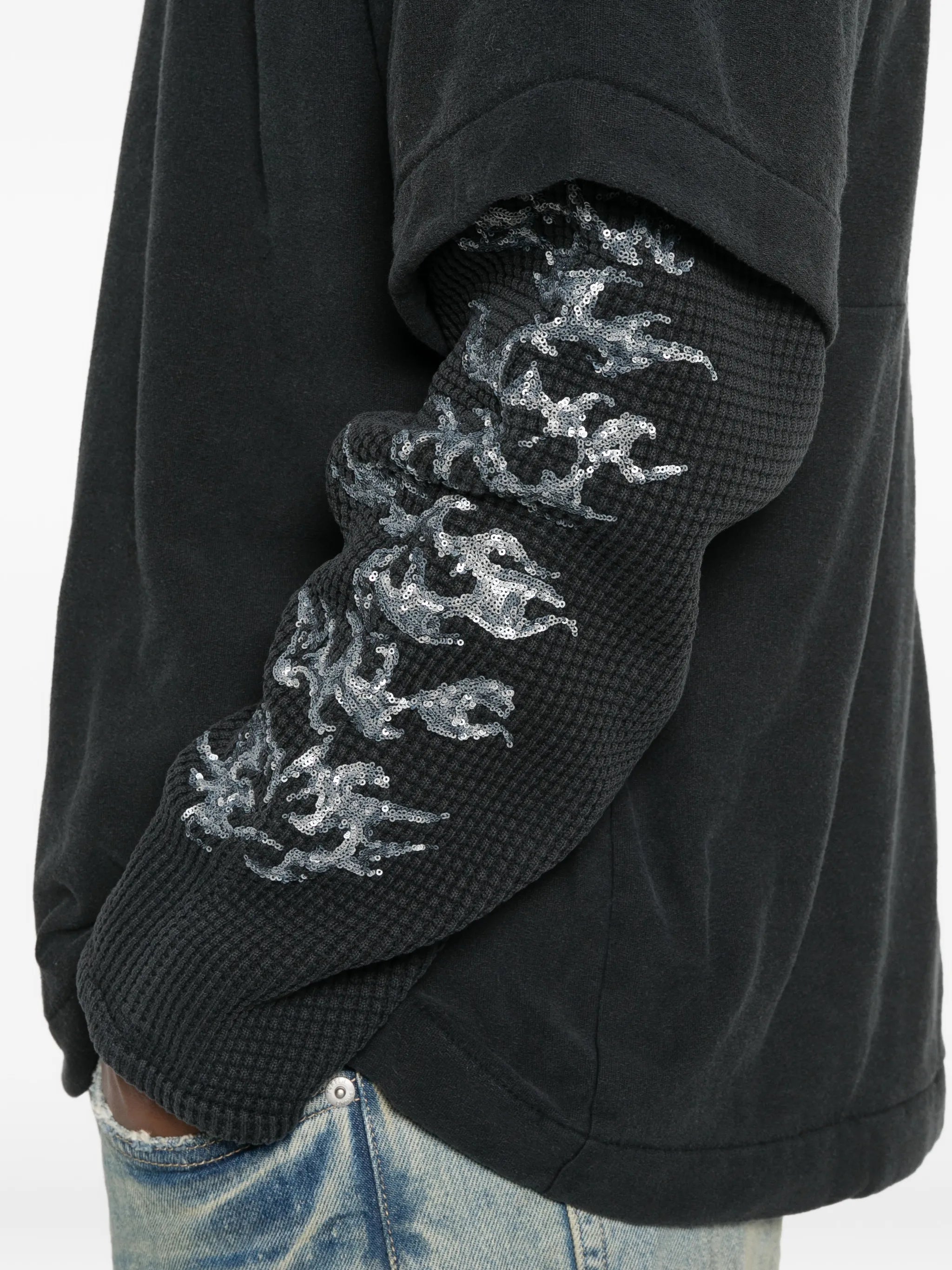 textured cotton T-shirt