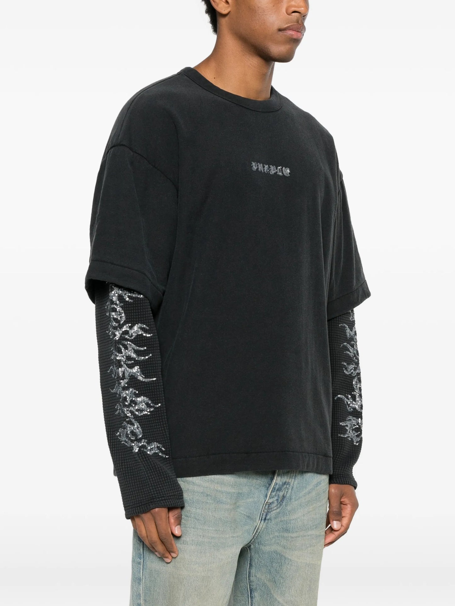 textured cotton T-shirt