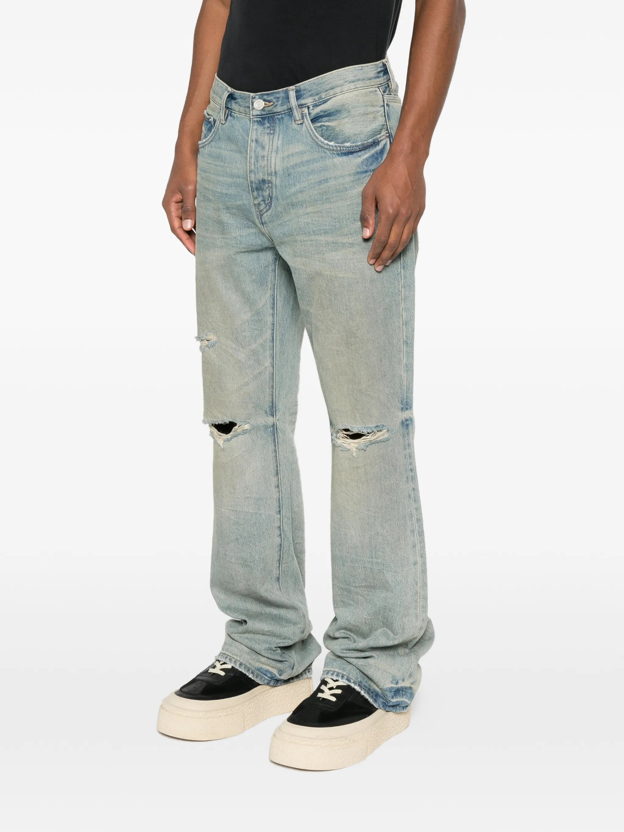 P026 dirty fade down pants