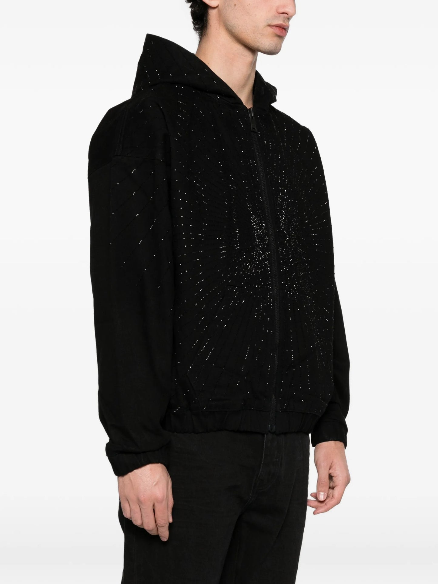 Radial Hotfix zip hooded jacket