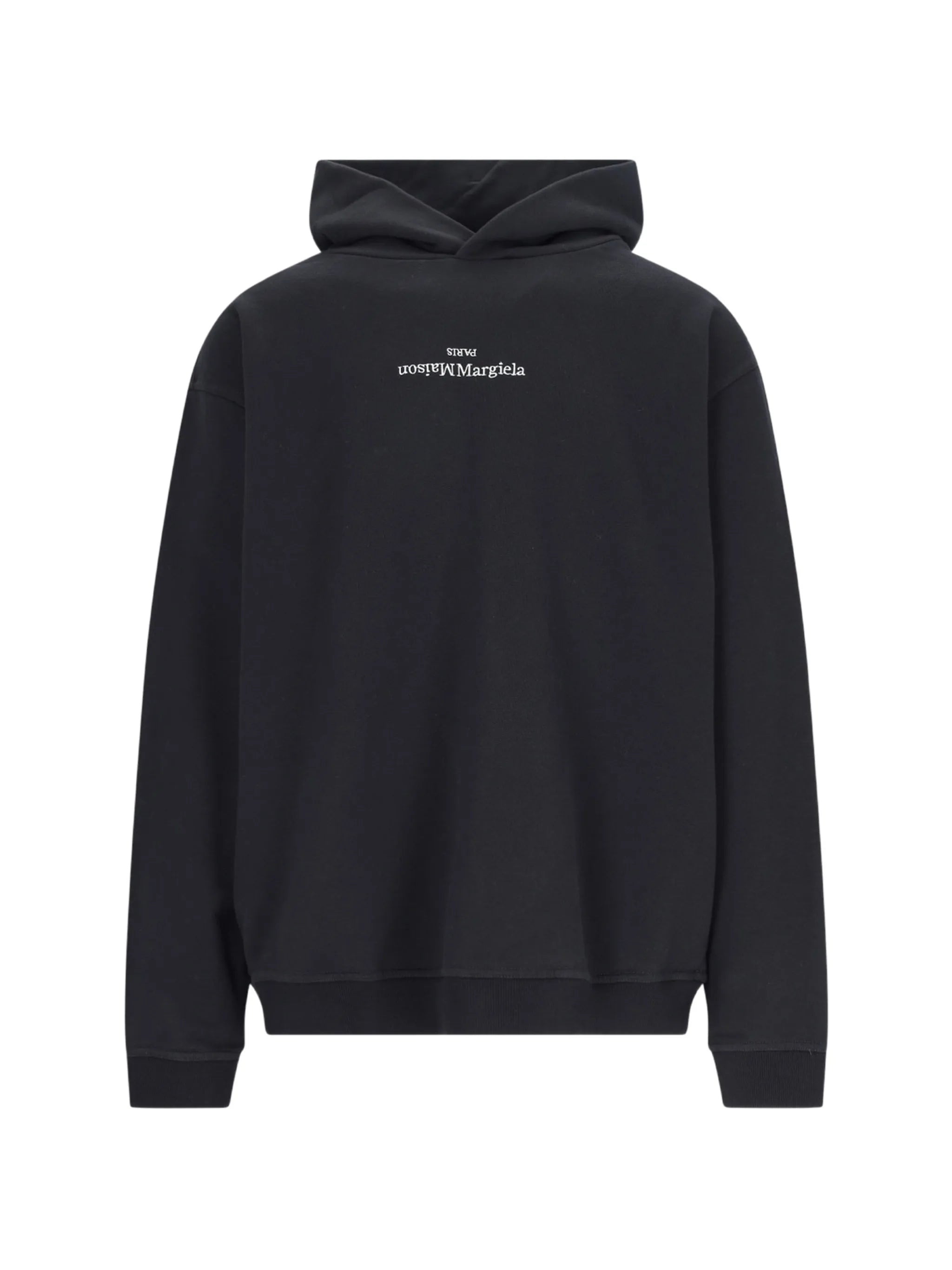 logo-print jersey hoodie