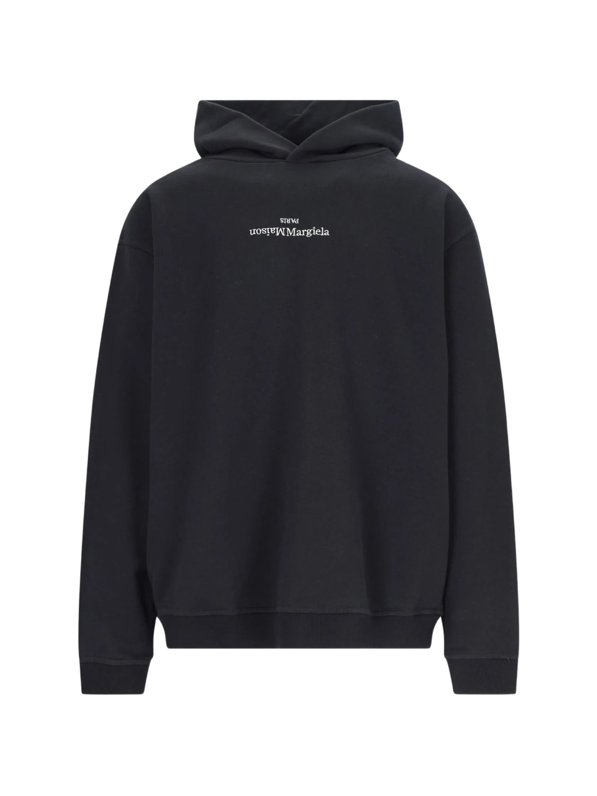 logo-print jersey hoodie