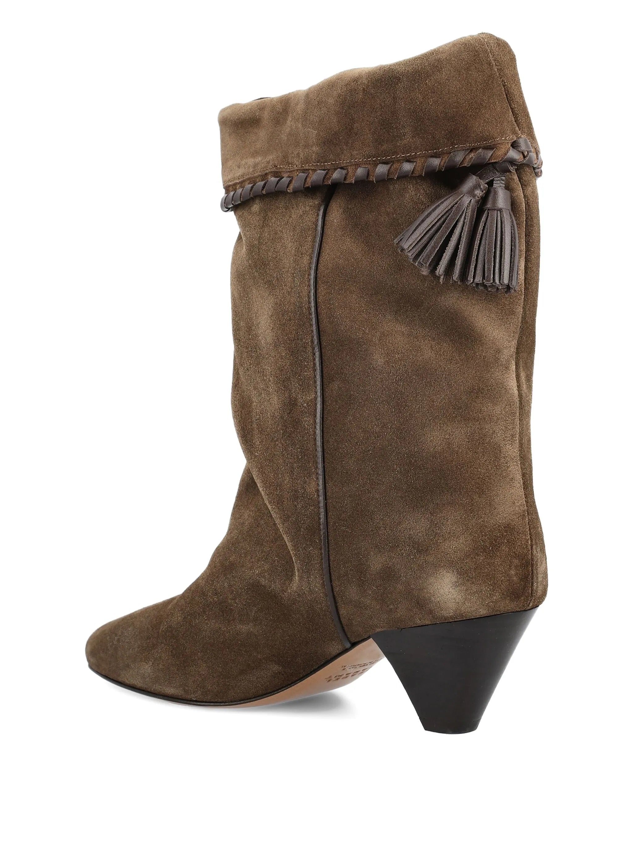 55mm Dalby braided-tassel boots