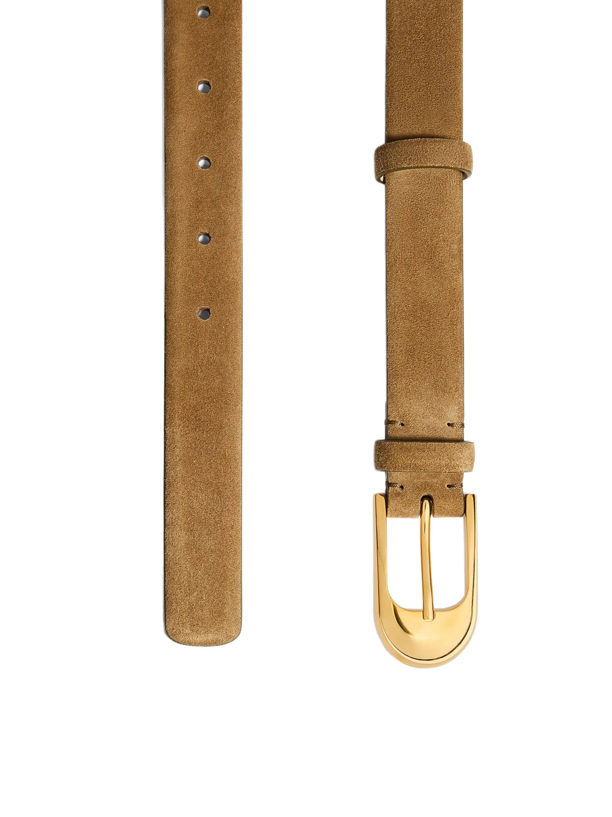 Dome leather belt