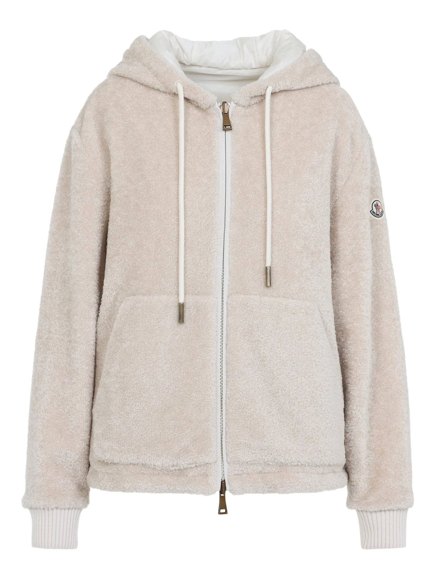 zip-up fleece hooded jacket
