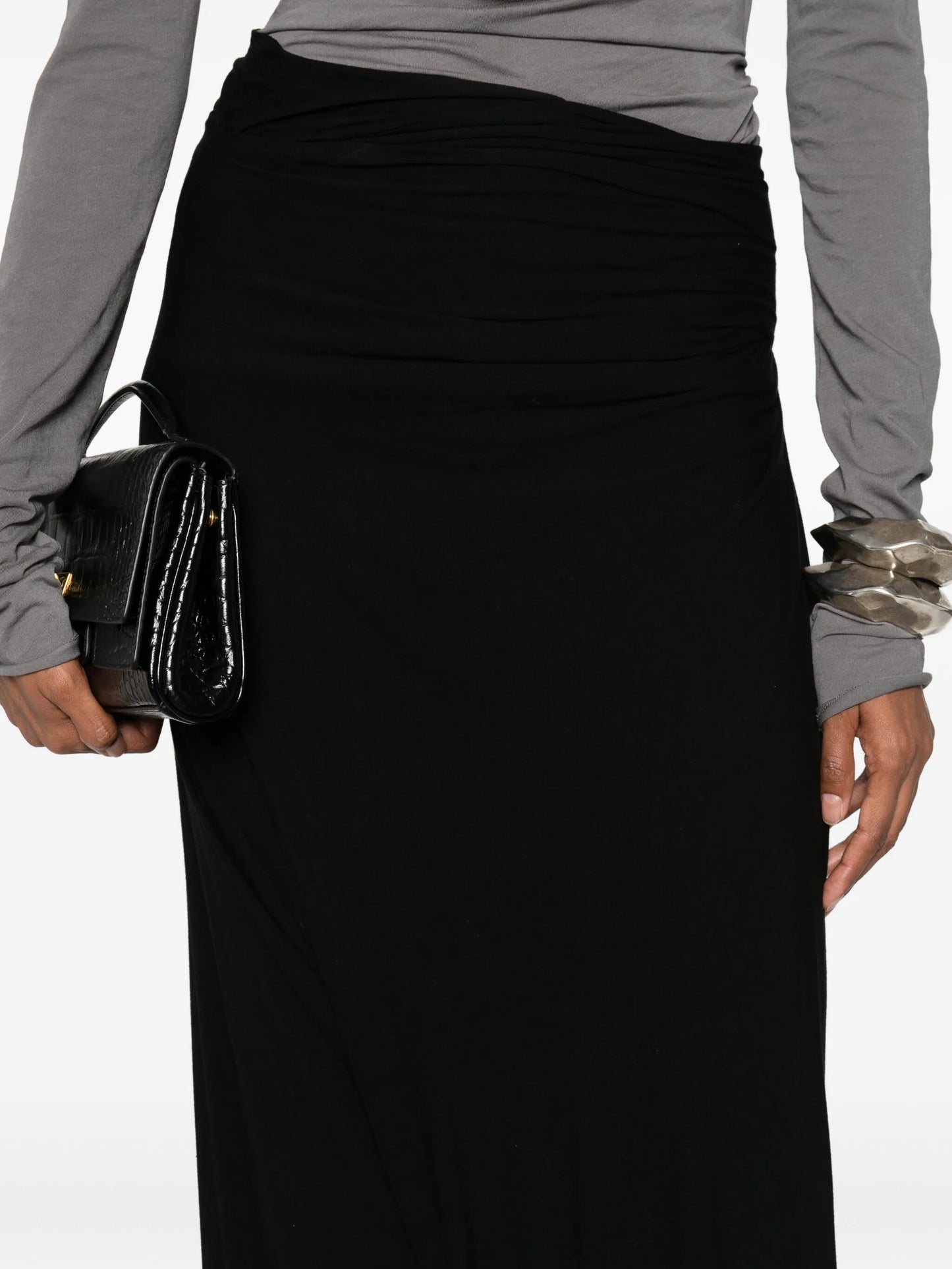 asymmetric maxi skirt
