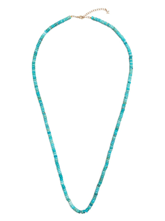 14kt yellow gold turquoise bead bracelet