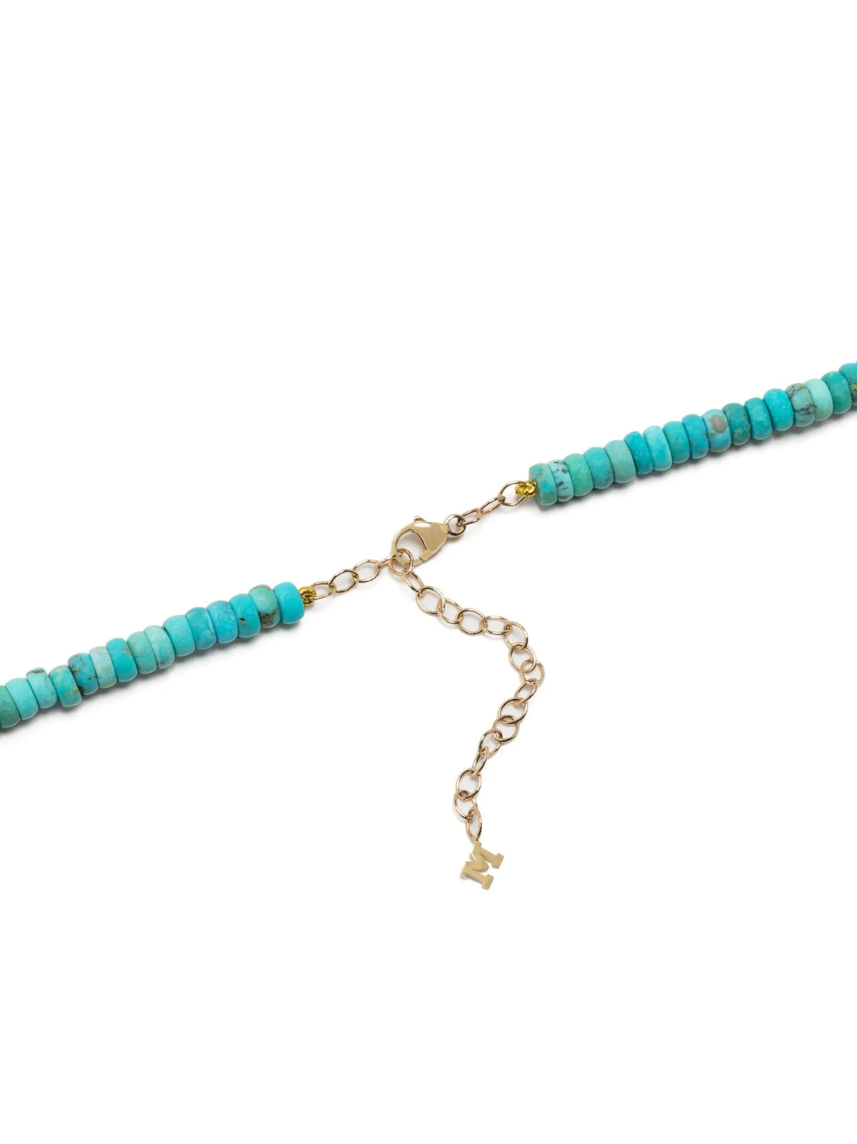 14kt yellow gold turquoise bead bracelet