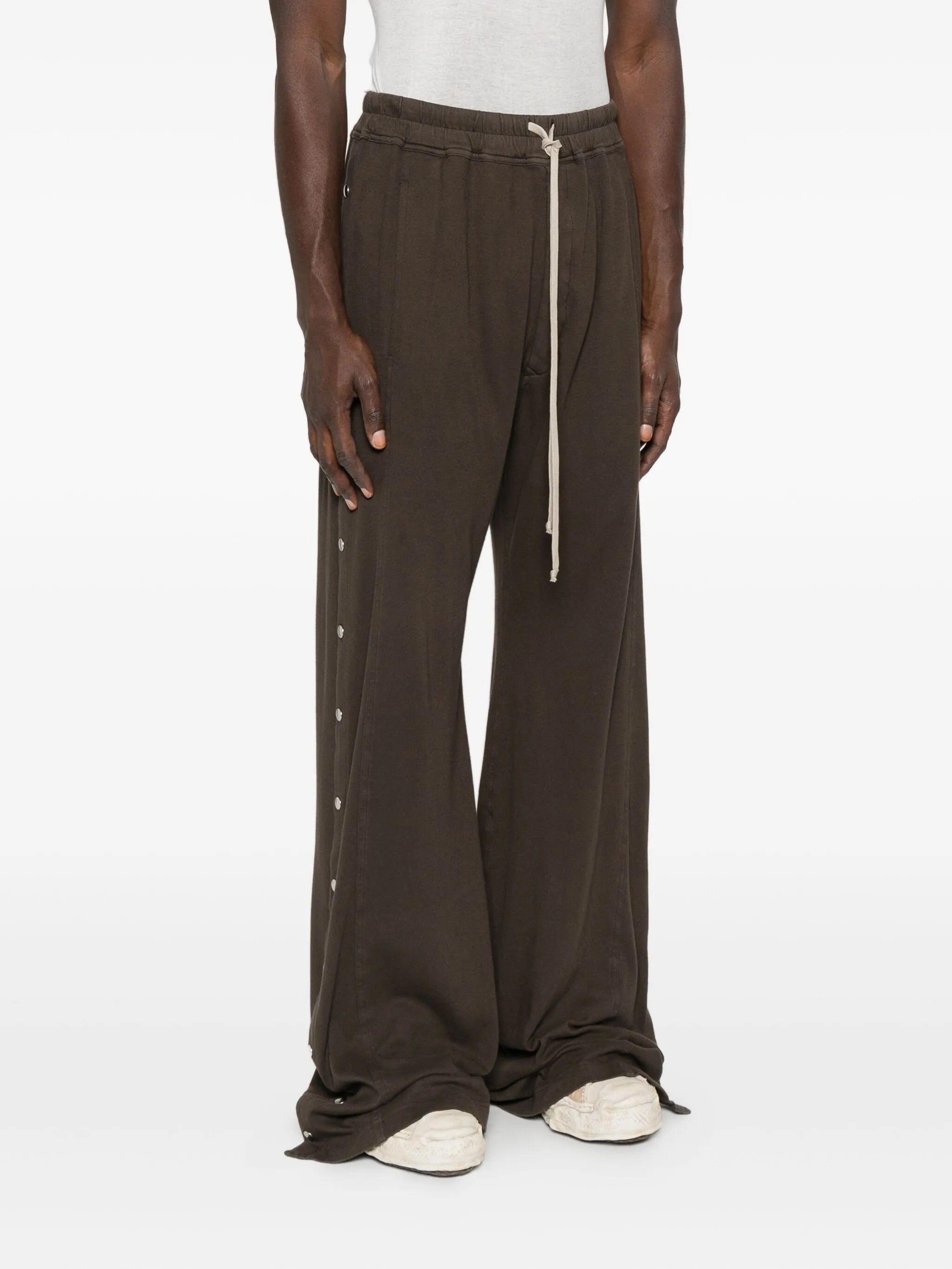 drawstring wide-leg trousers