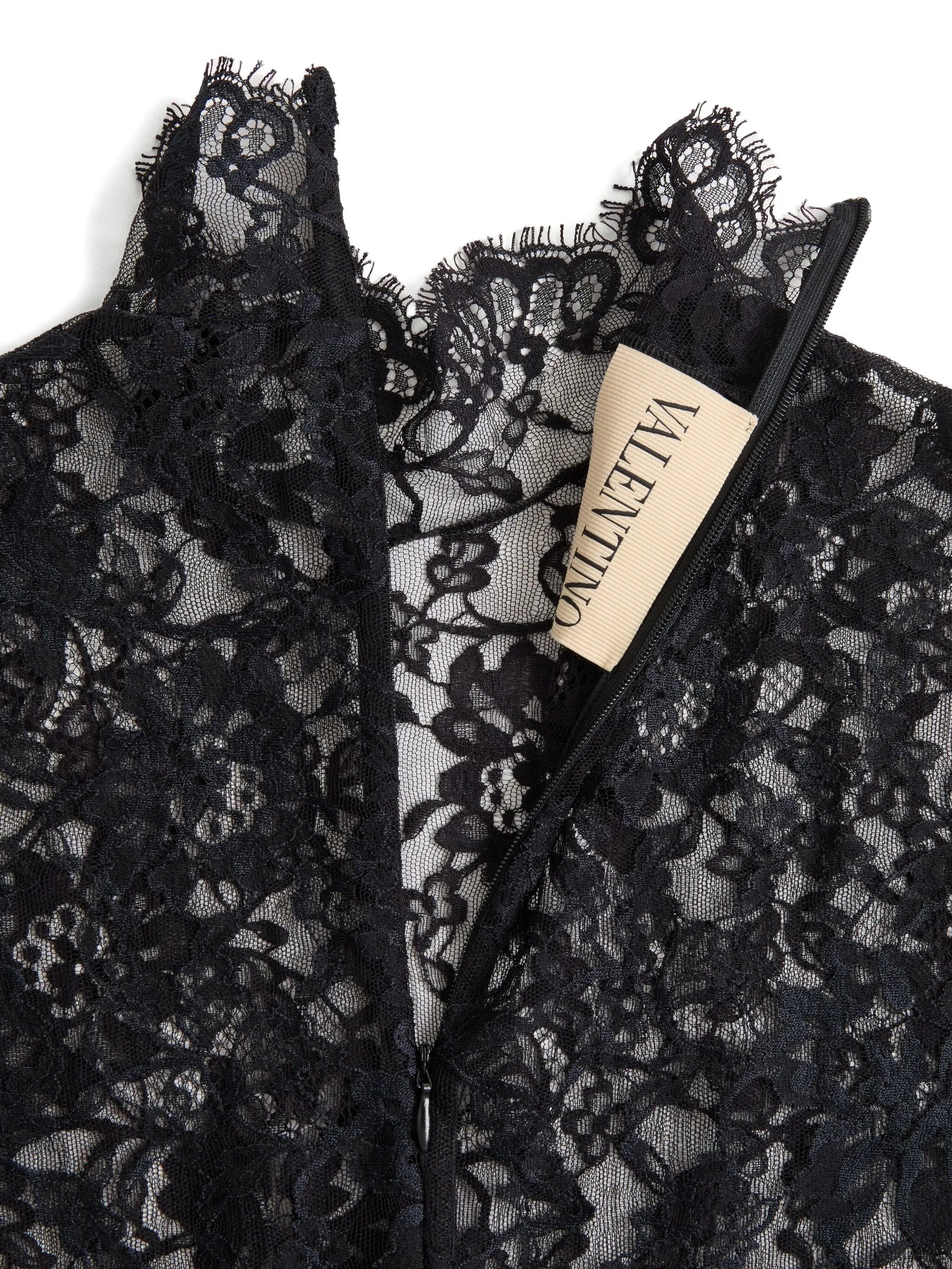 high-neck lace bodysuit