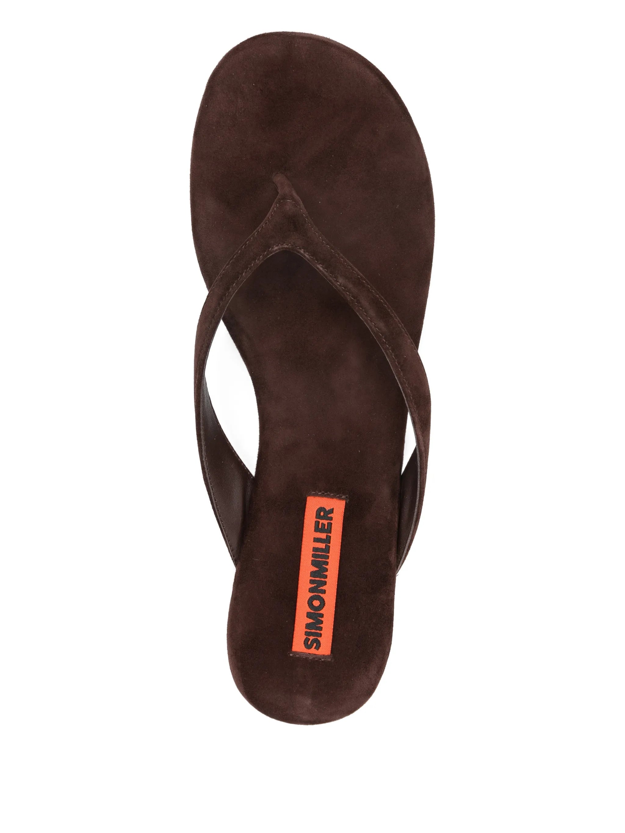 Riviera thong sandals in espresso