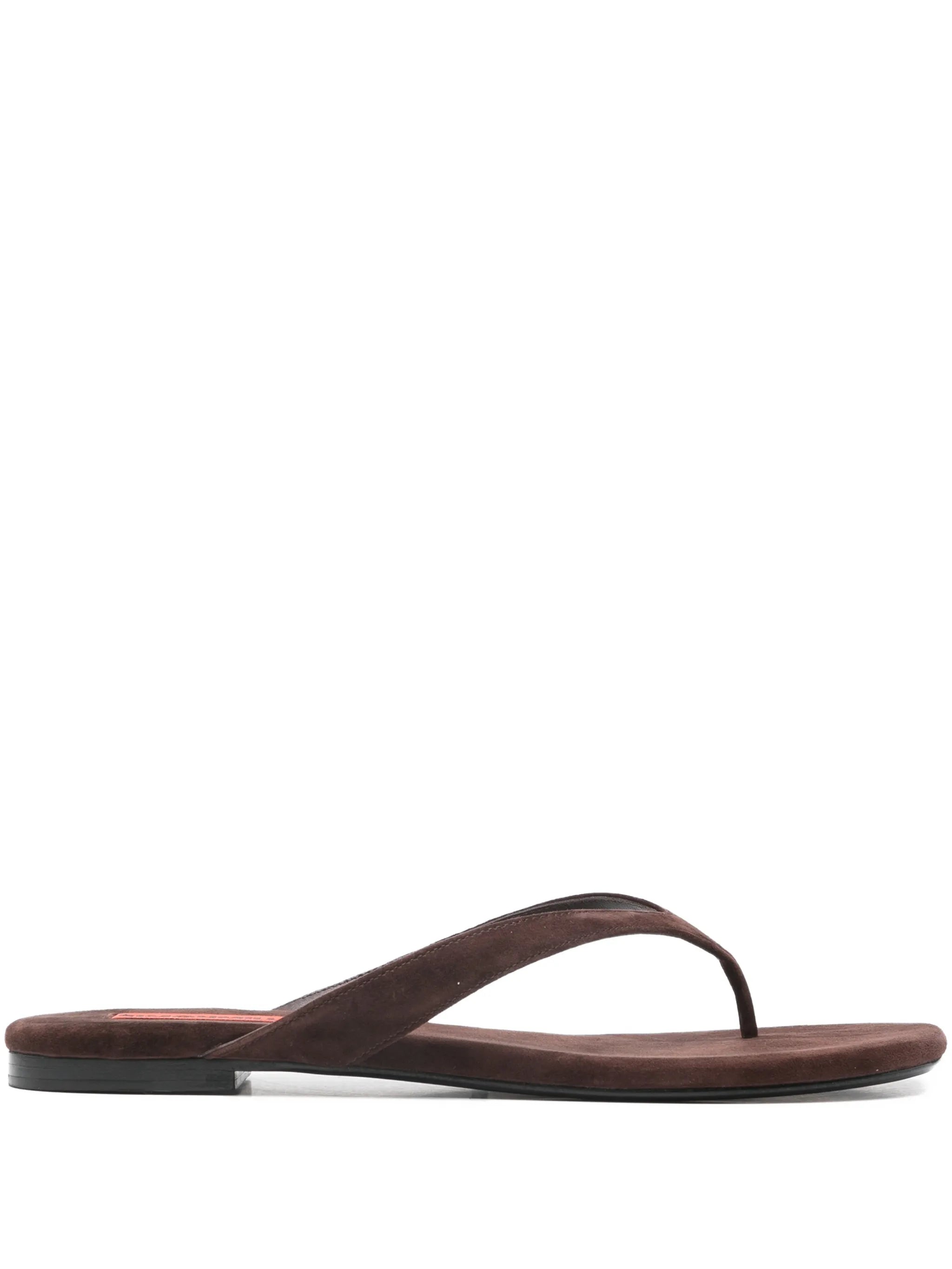 Riviera thong sandals in espresso