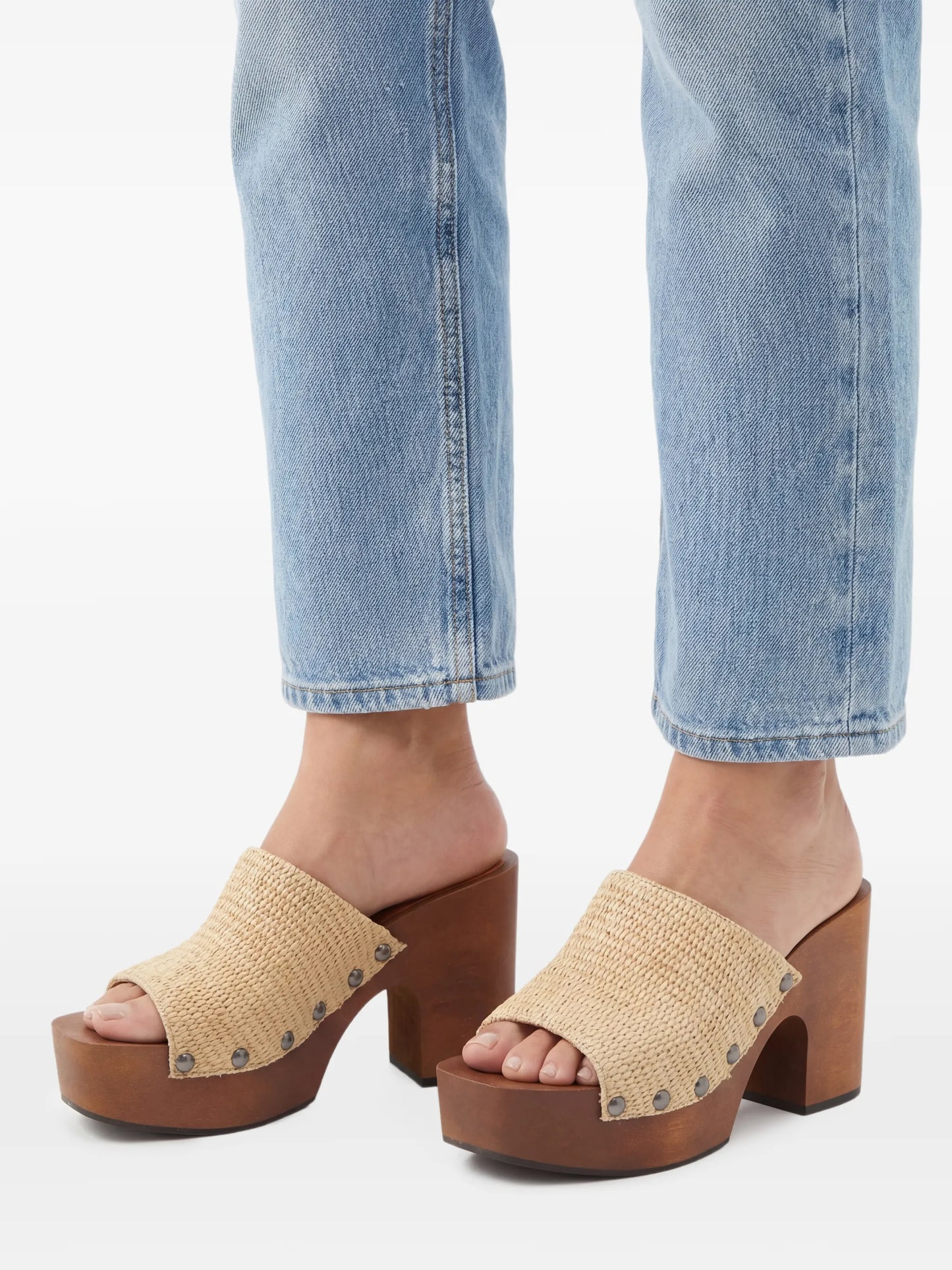 110mm stud-detail heeled sandals
