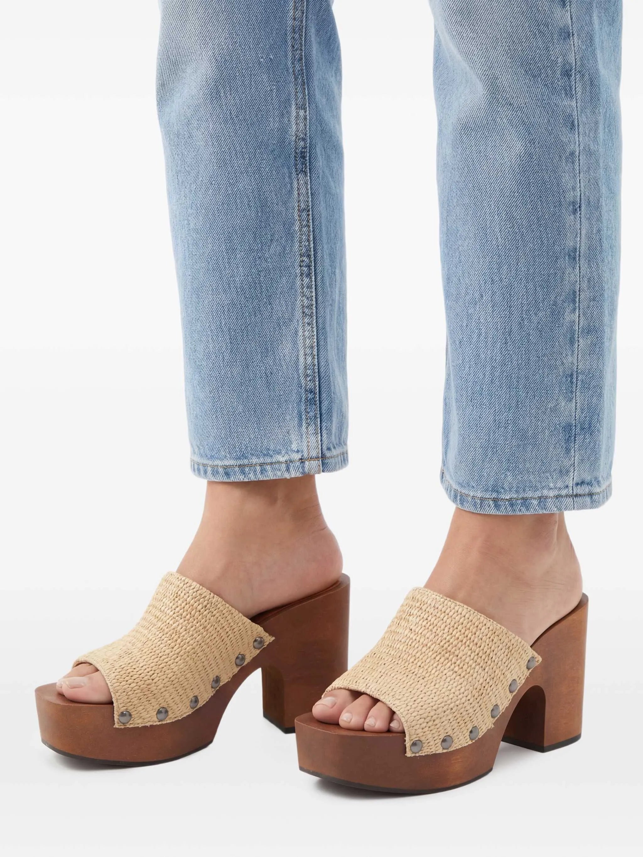 110mm stud-detail heeled sandals