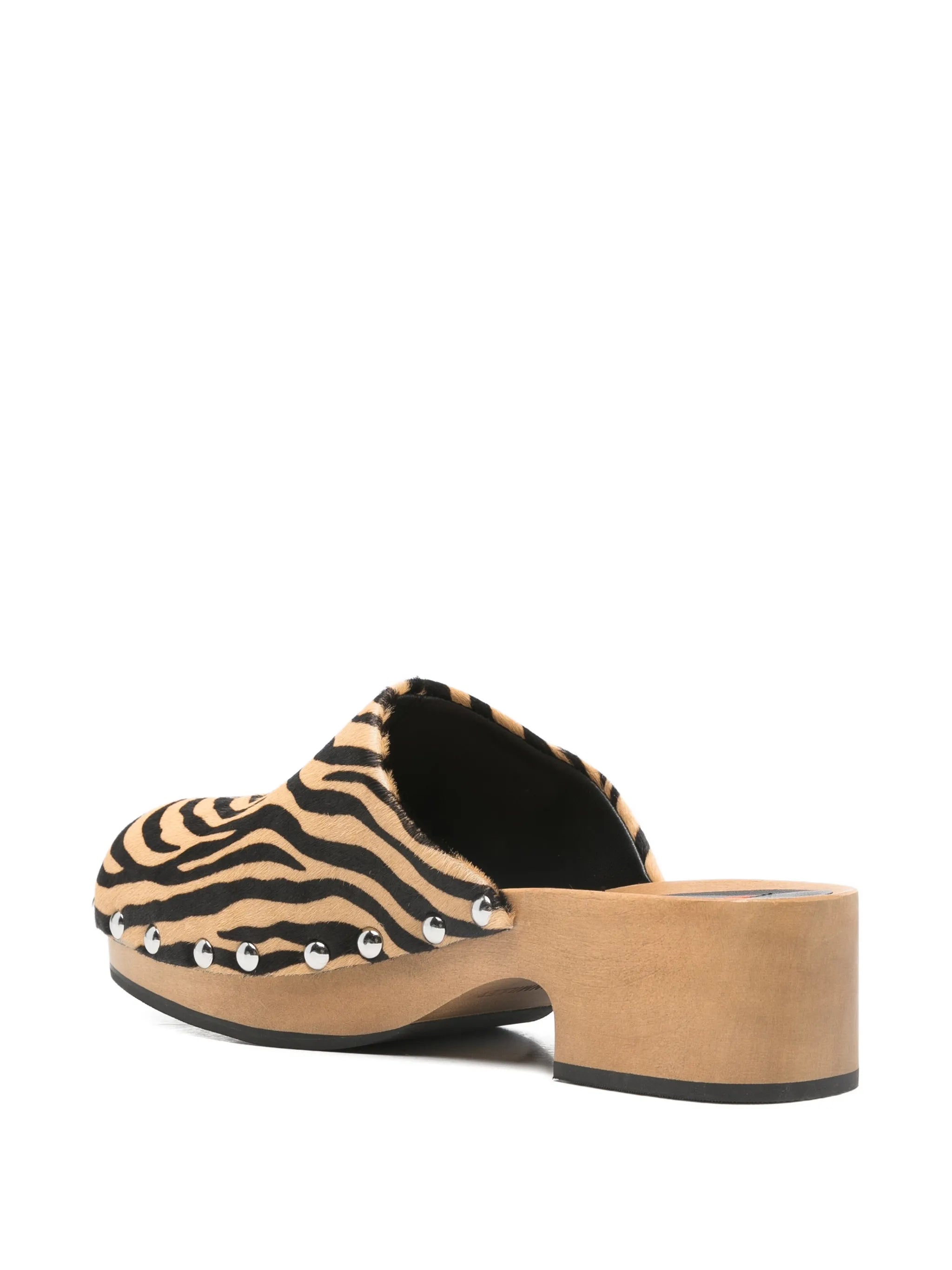 Rio zebra-pattern clogs